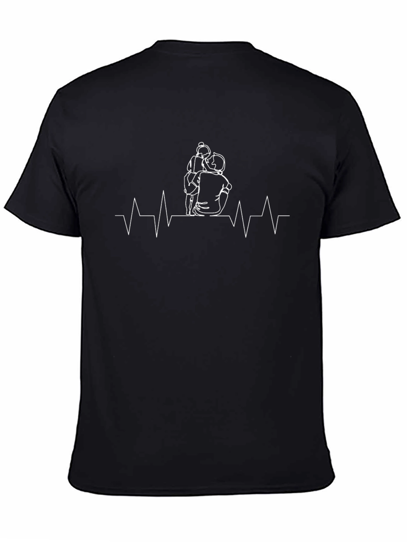 Heartbeat Hug Graphic Tee - Father & Child Love