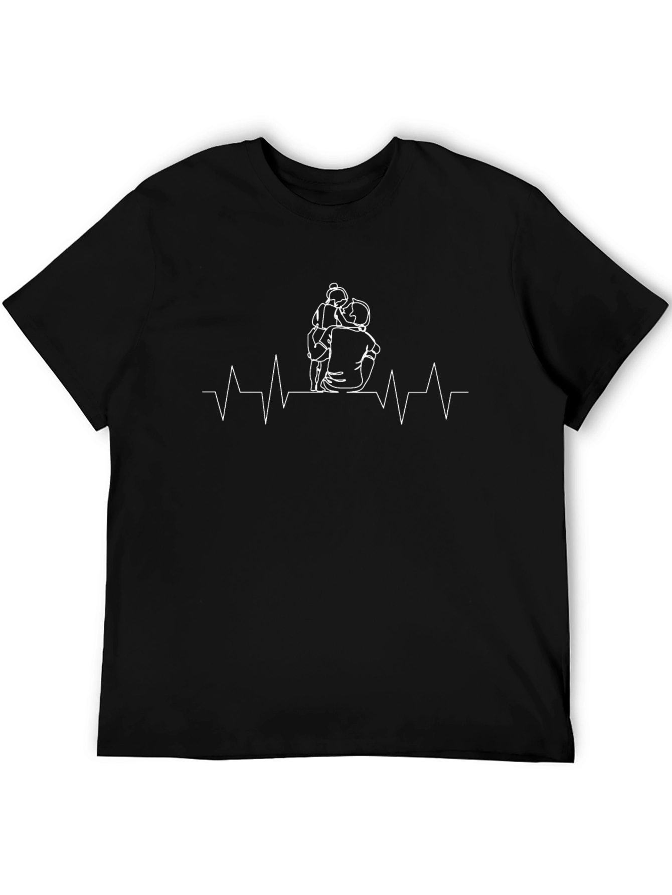 Heartbeat Hug Graphic Tee - Father & Child Love
