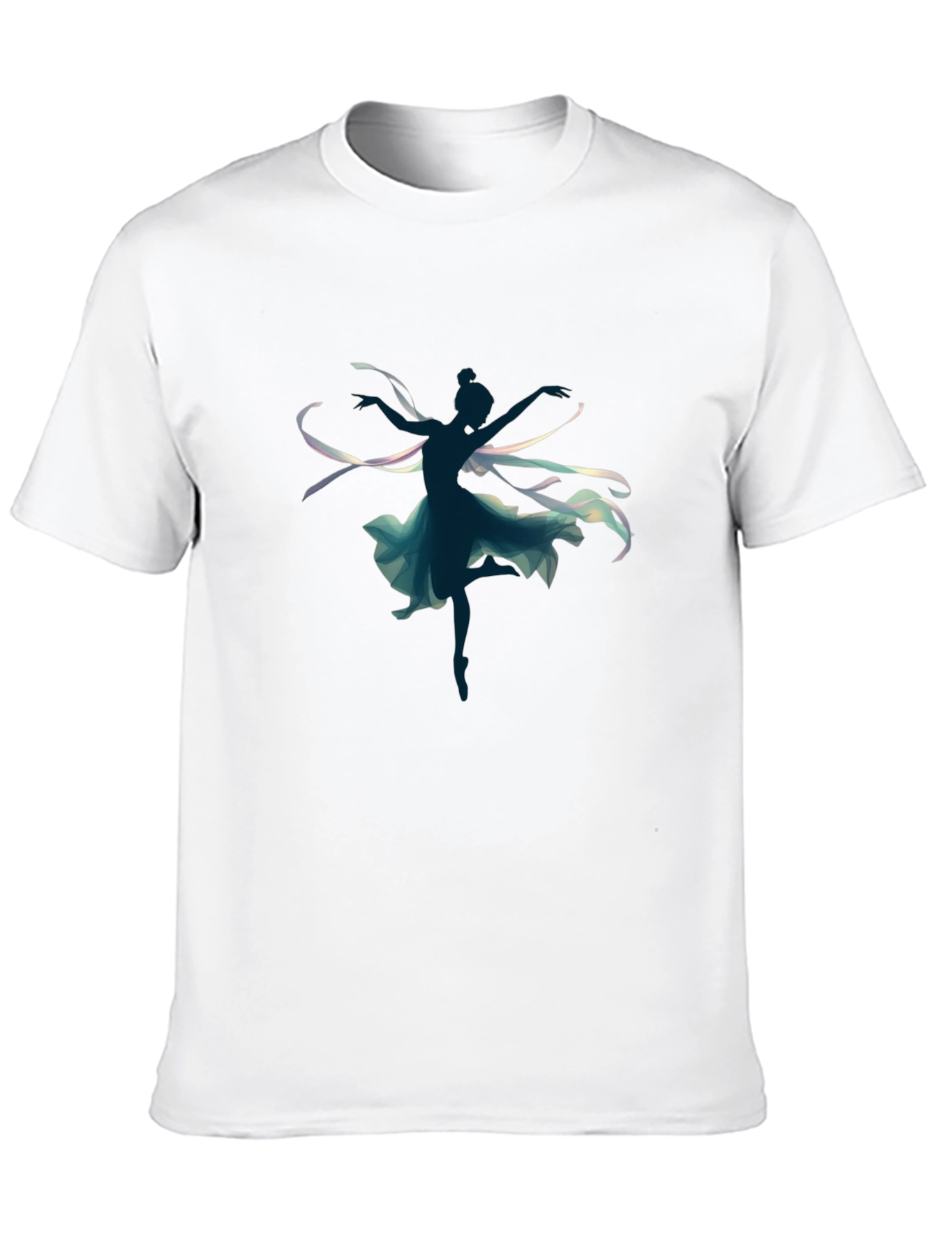 Dancing Silhouette Graphic Tee - Black