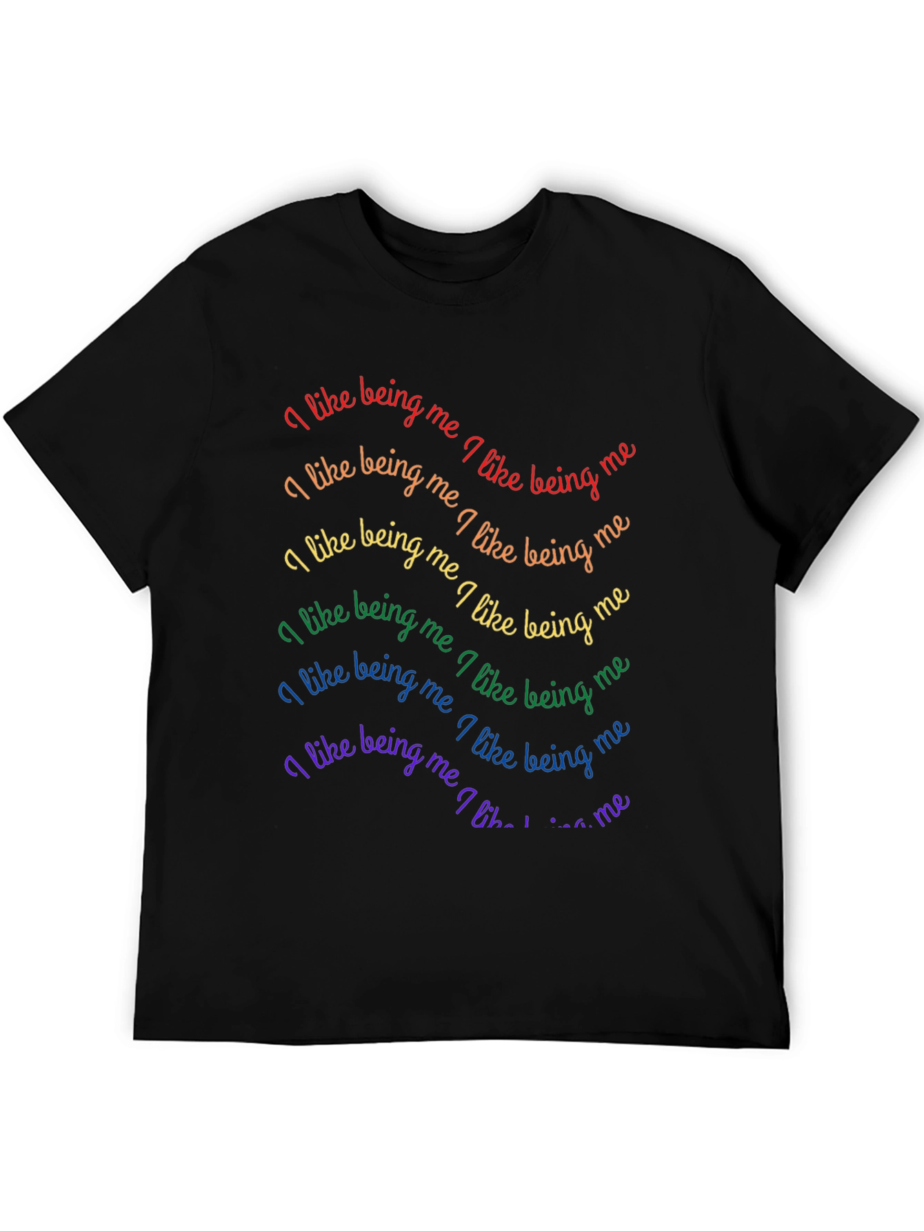 Rainbow Pride T-Shirt - I Like Being Me