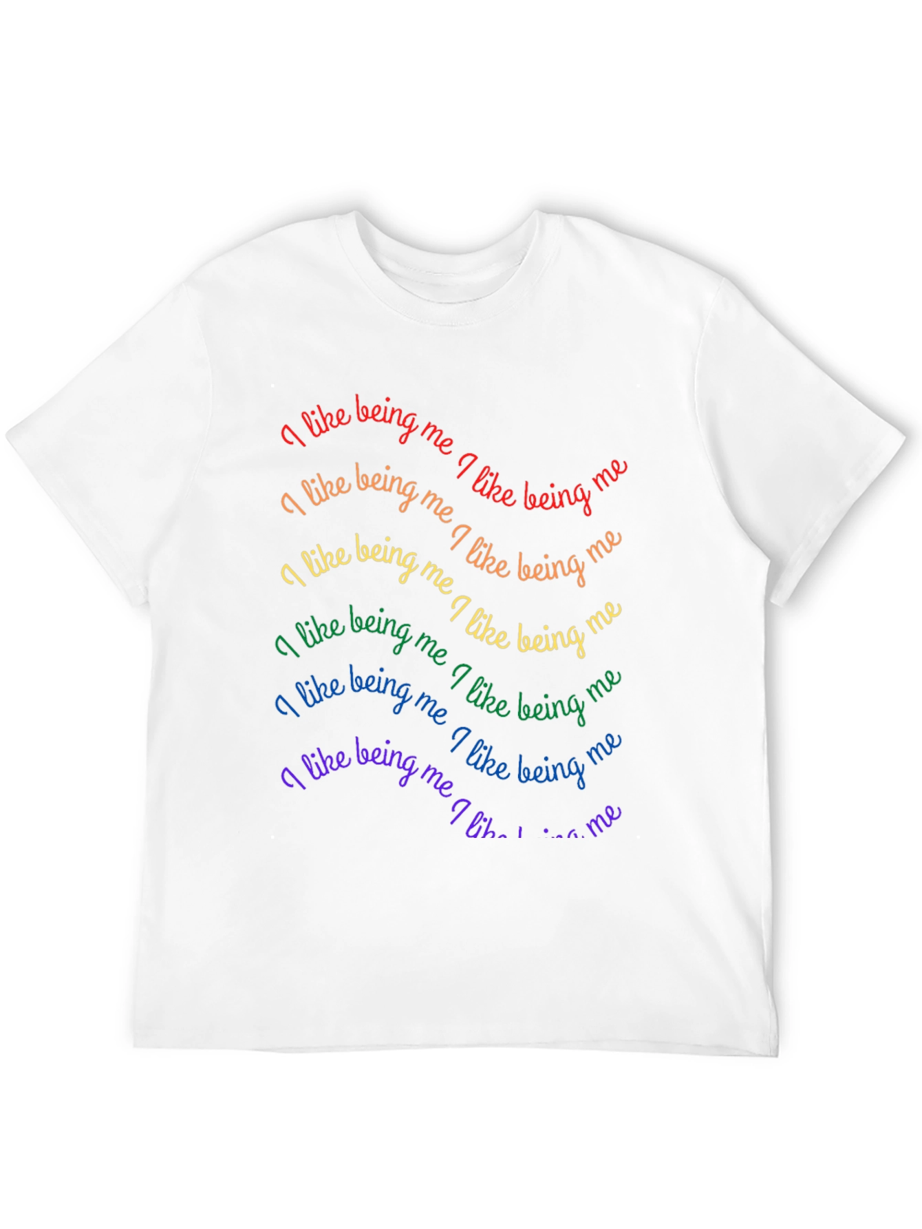 Rainbow Pride T-Shirt - I Like Being Me