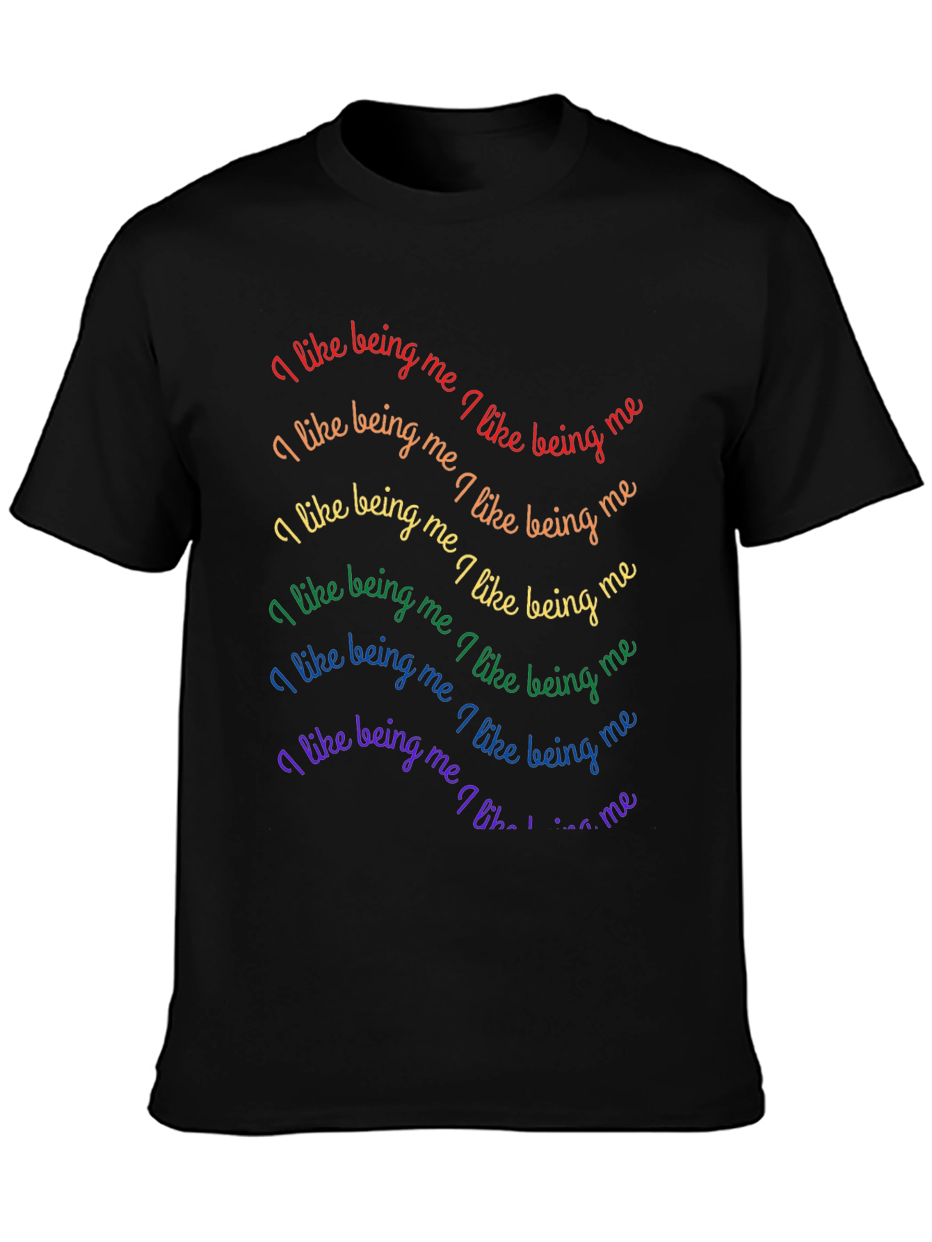 Rainbow Pride T-Shirt - I Like Being Me