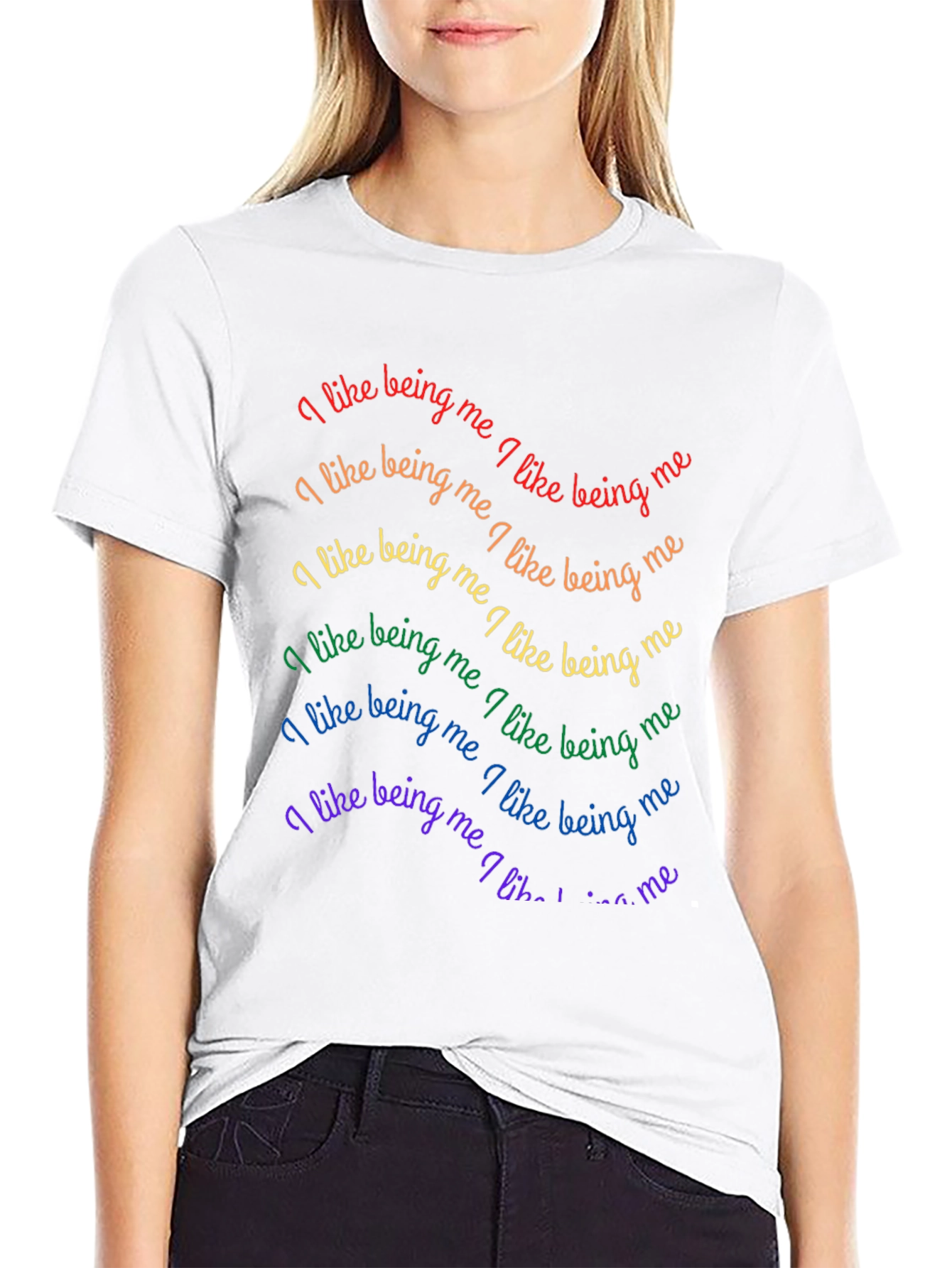Rainbow Pride T-Shirt - I Like Being Me