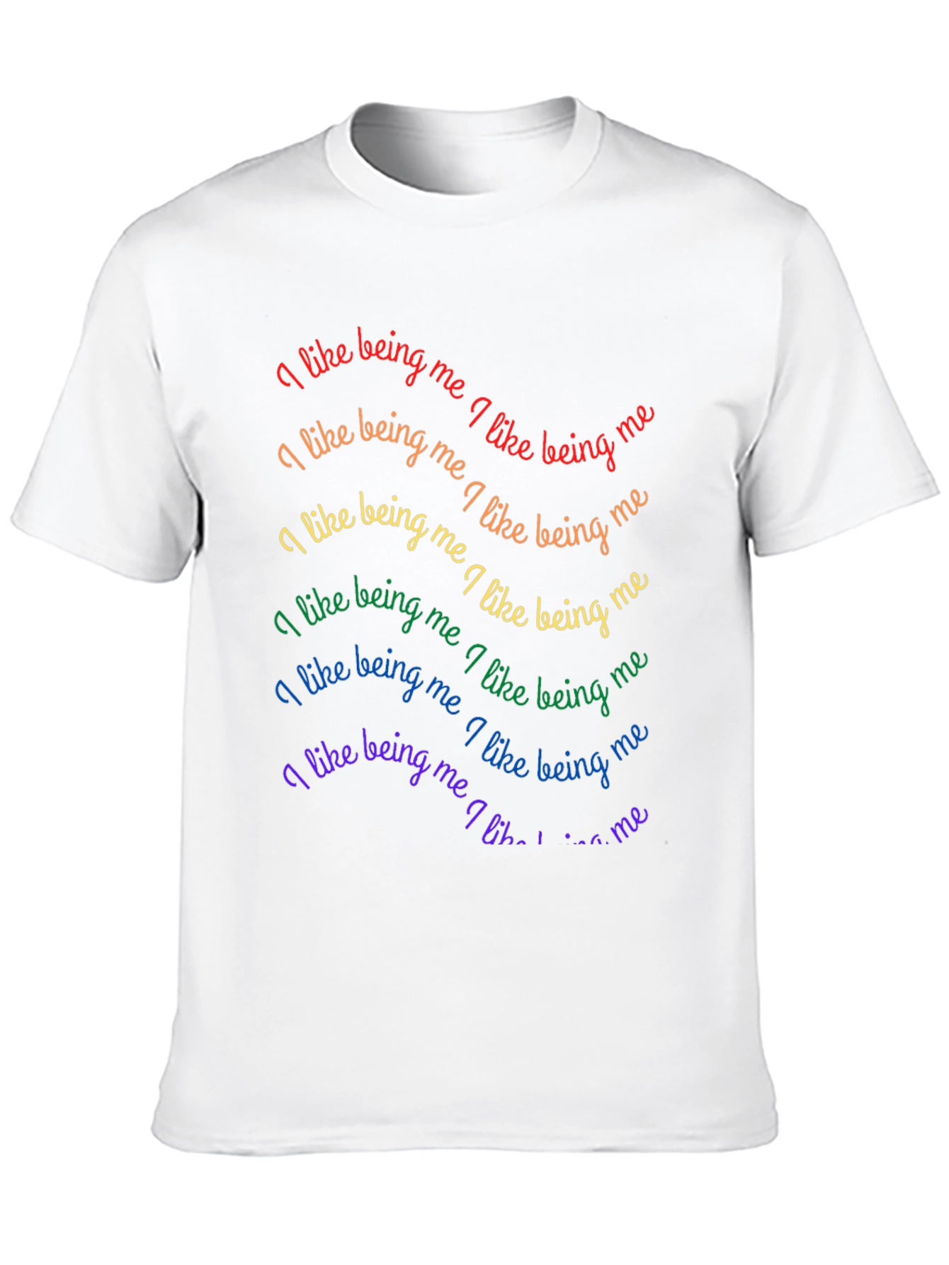 Rainbow Pride T-Shirt - I Like Being Me