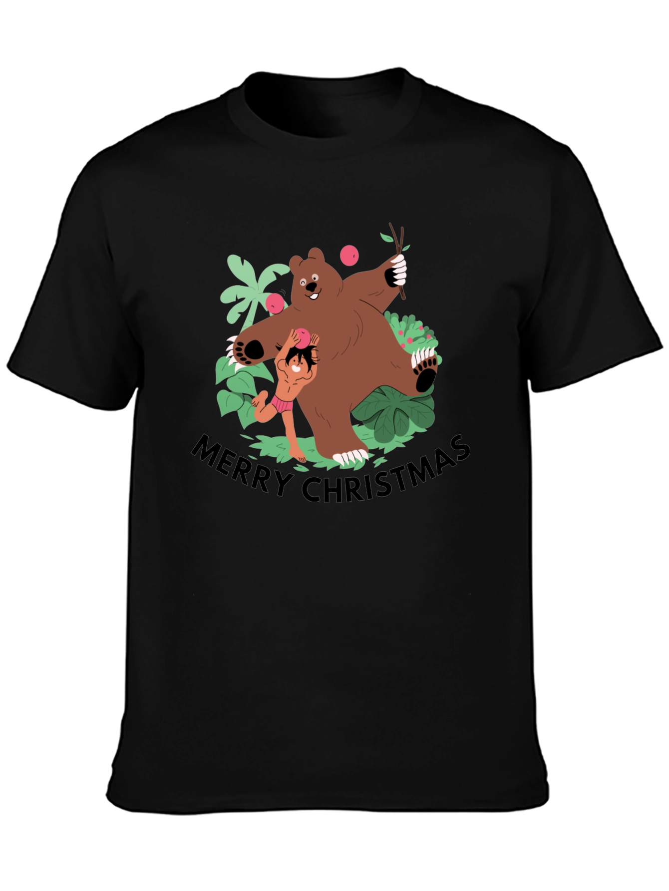 Jungle Book Merry Christmas Graphic Tee
