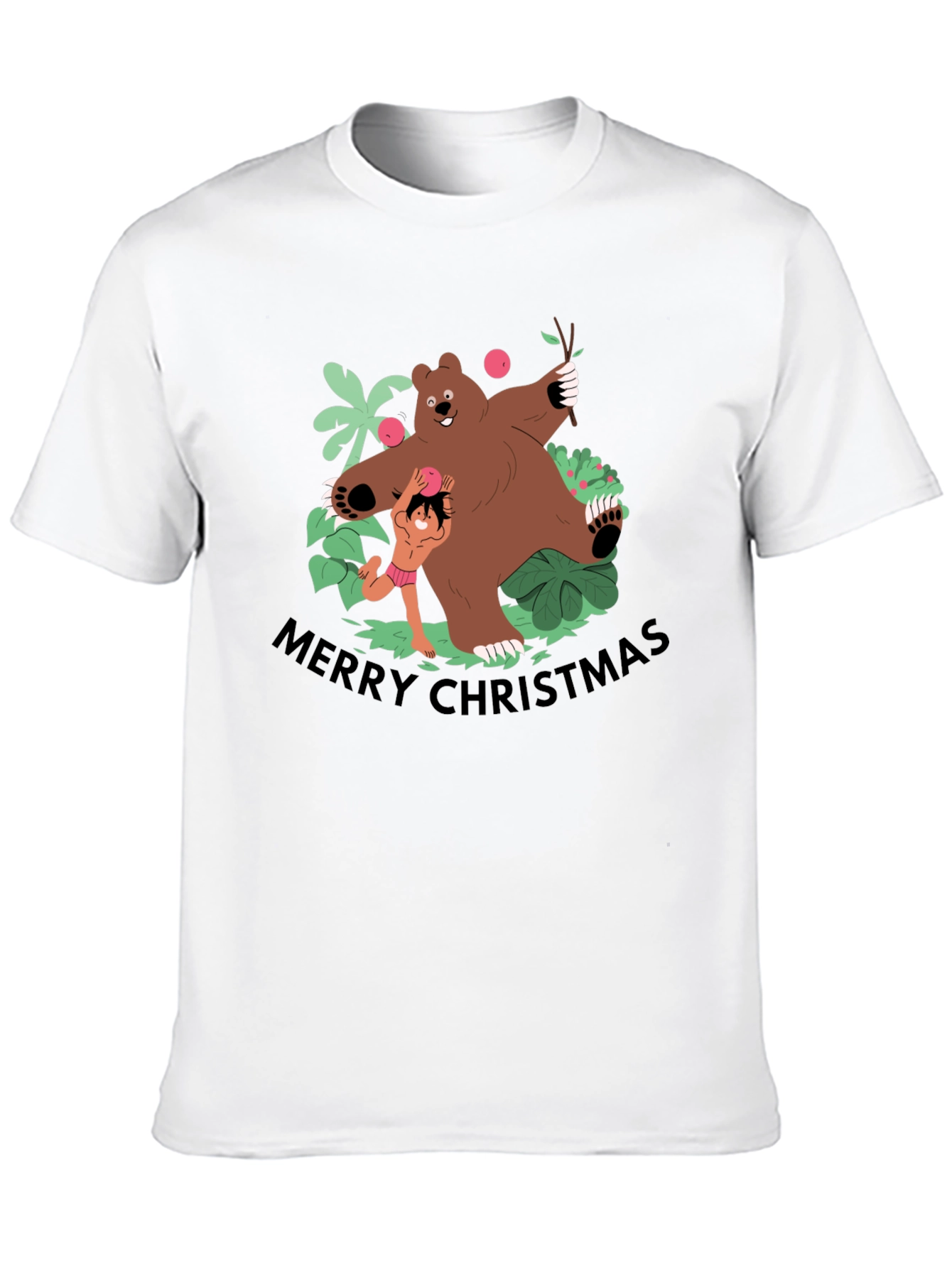 Jungle Book Merry Christmas Graphic Tee
