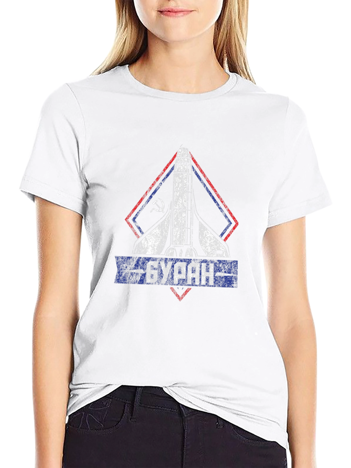 Soviet Shuttle Buran Graphic T-Shirt