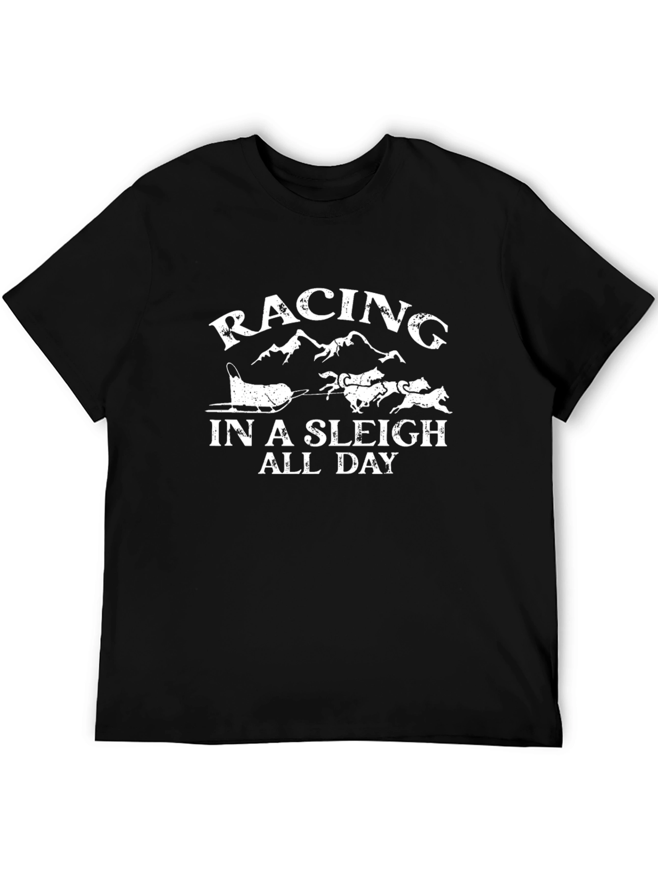 Racing in a Sleigh All Day Graphic T-Shirt