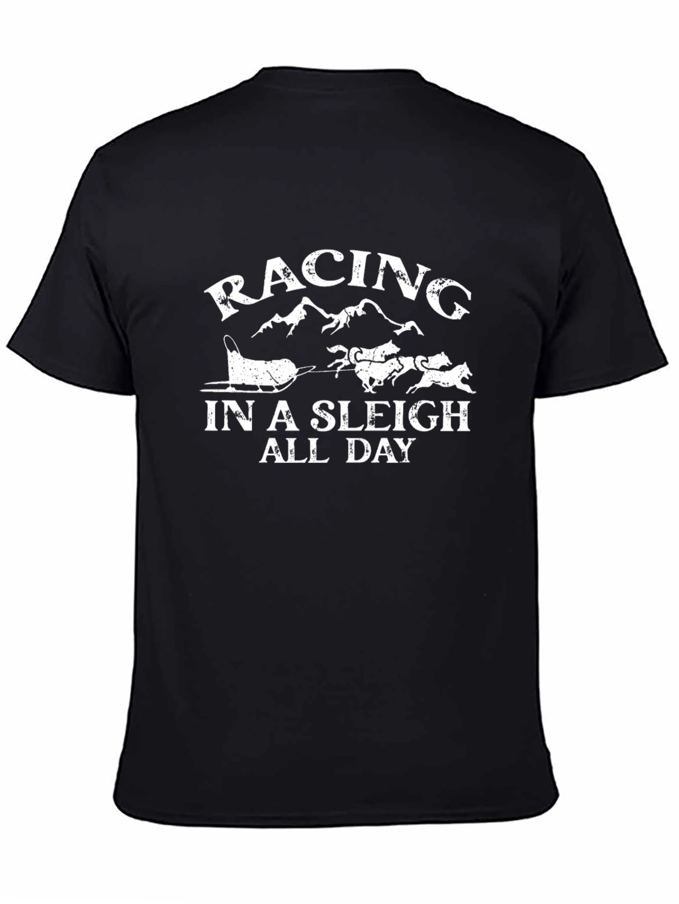 Racing in a Sleigh All Day Graphic T-Shirt