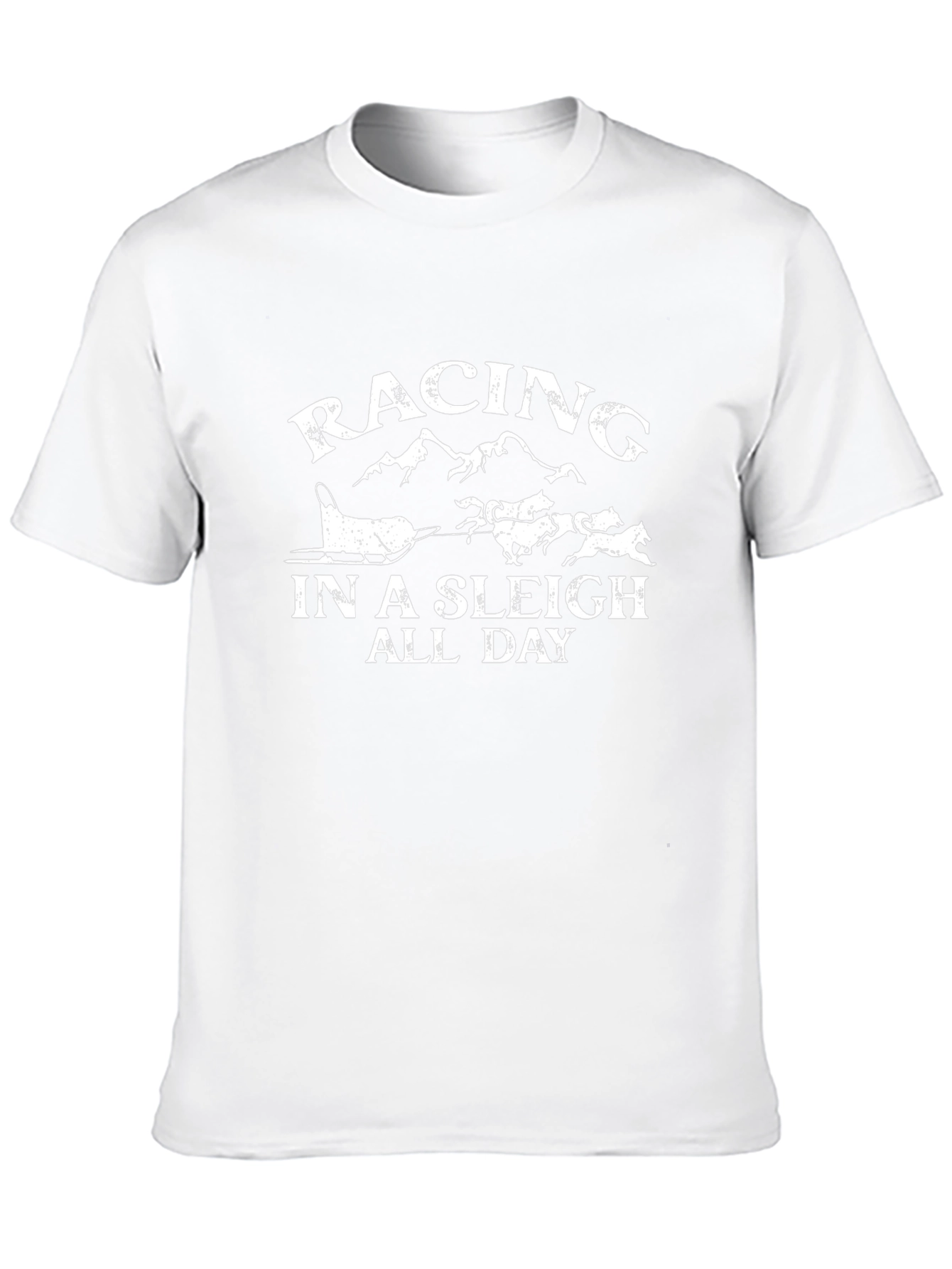 Racing in a Sleigh All Day Graphic T-Shirt