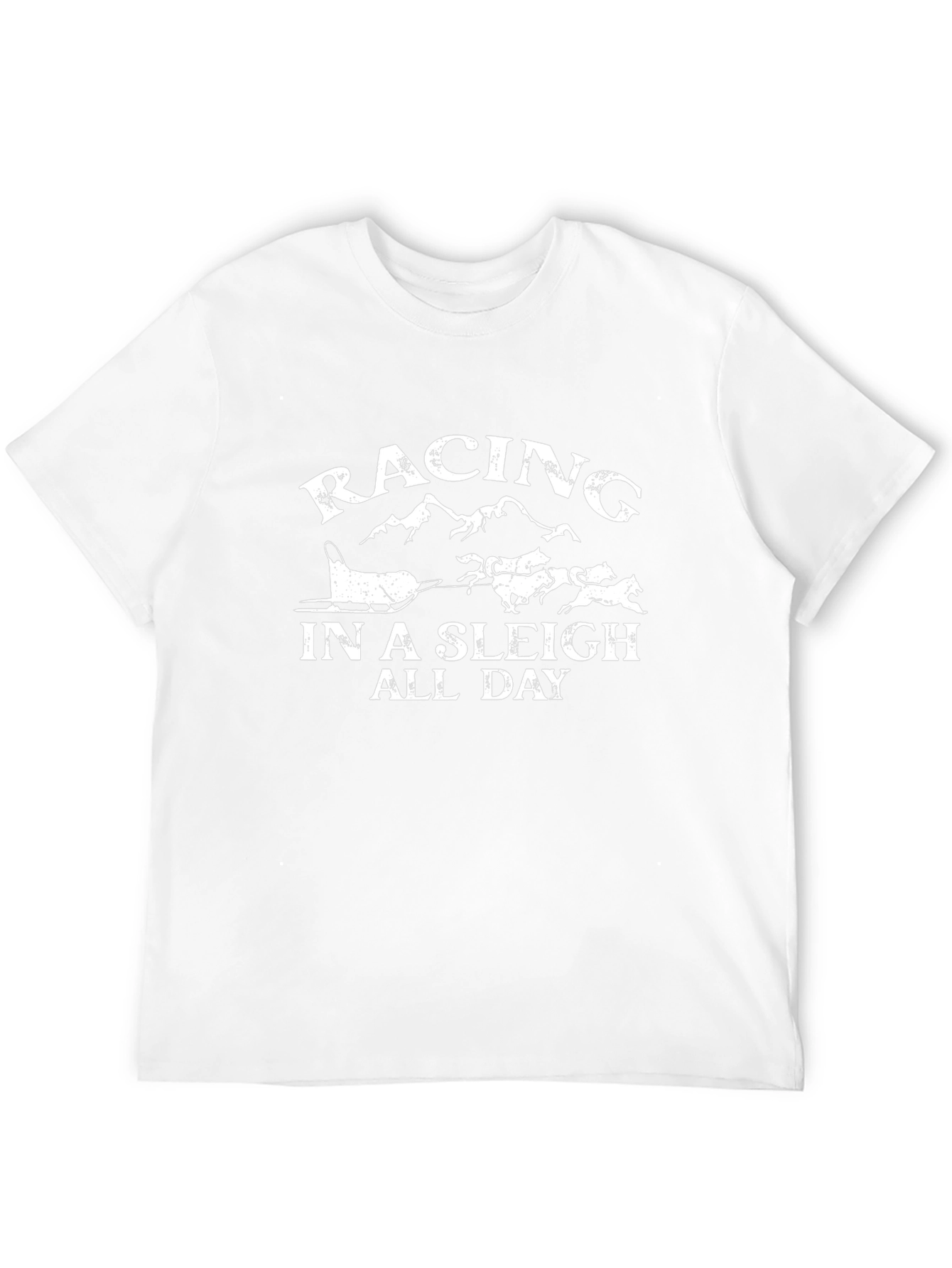 Racing in a Sleigh All Day Graphic T-Shirt