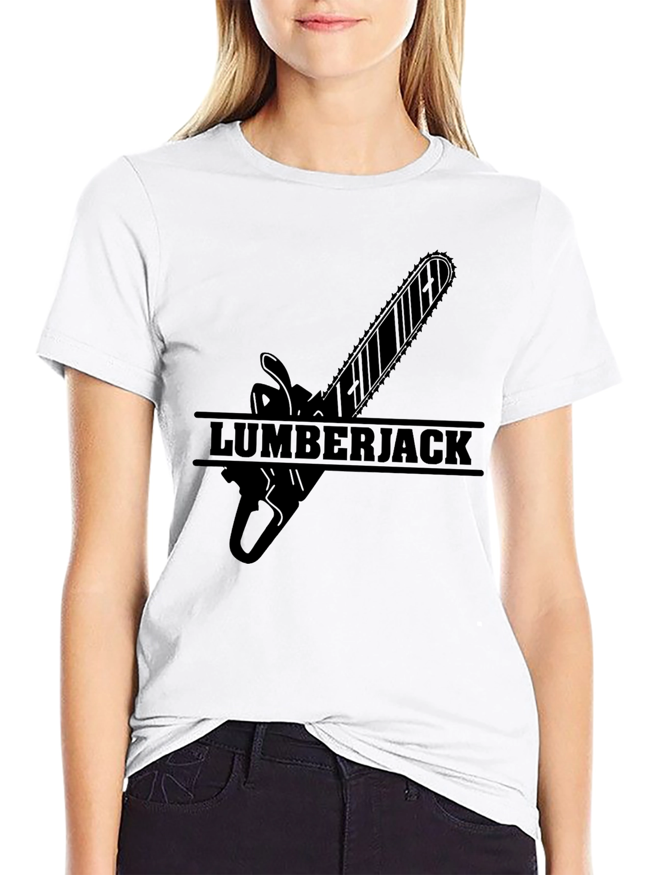 Lumberjack Chainsaw Graphic T-Shirt
