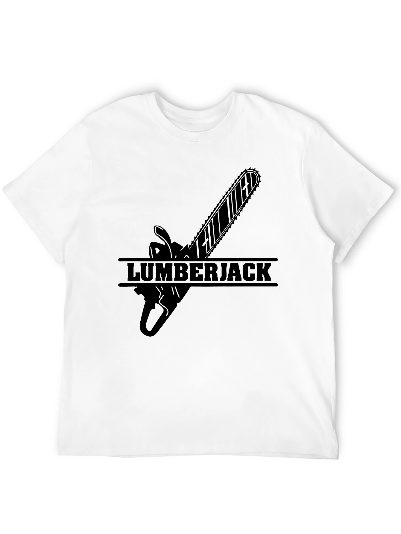 Lumberjack Chainsaw Graphic T-Shirt