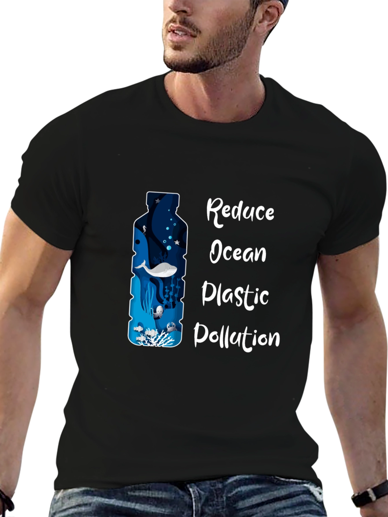Reduce Ocean Plastic Pollution Graphic Tee
