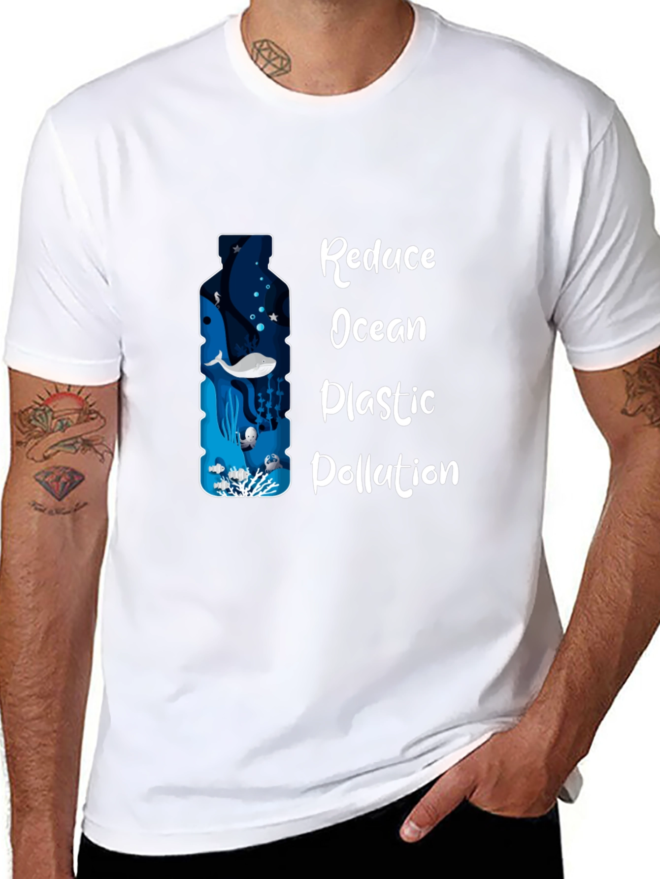Reduce Ocean Plastic Pollution Graphic Tee