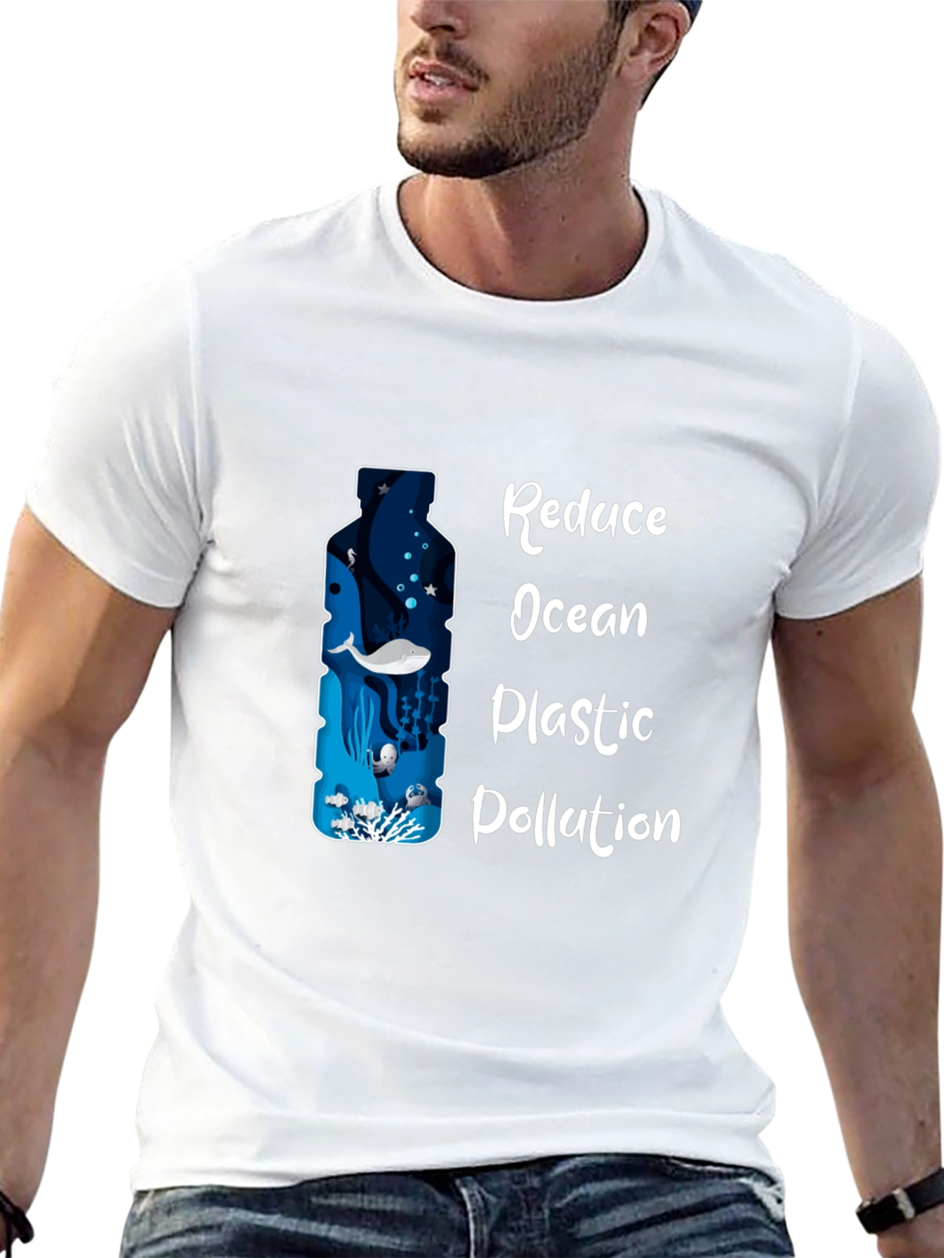 Reduce Ocean Plastic Pollution Graphic Tee
