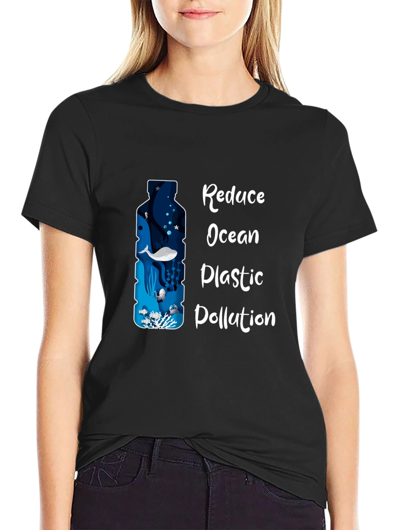 Reduce Ocean Plastic Pollution Graphic Tee
