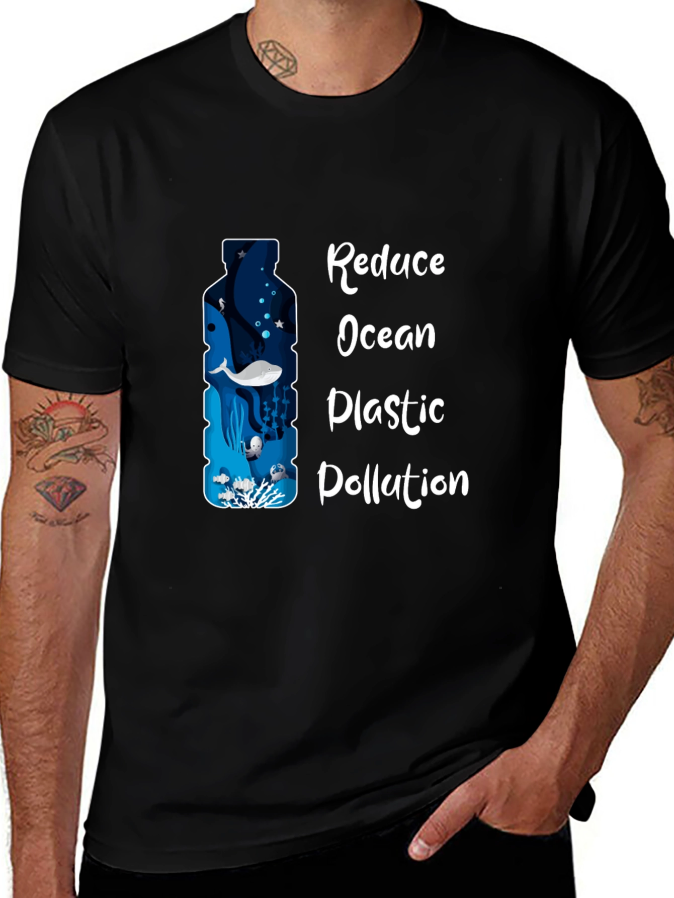 Reduce Ocean Plastic Pollution Graphic Tee