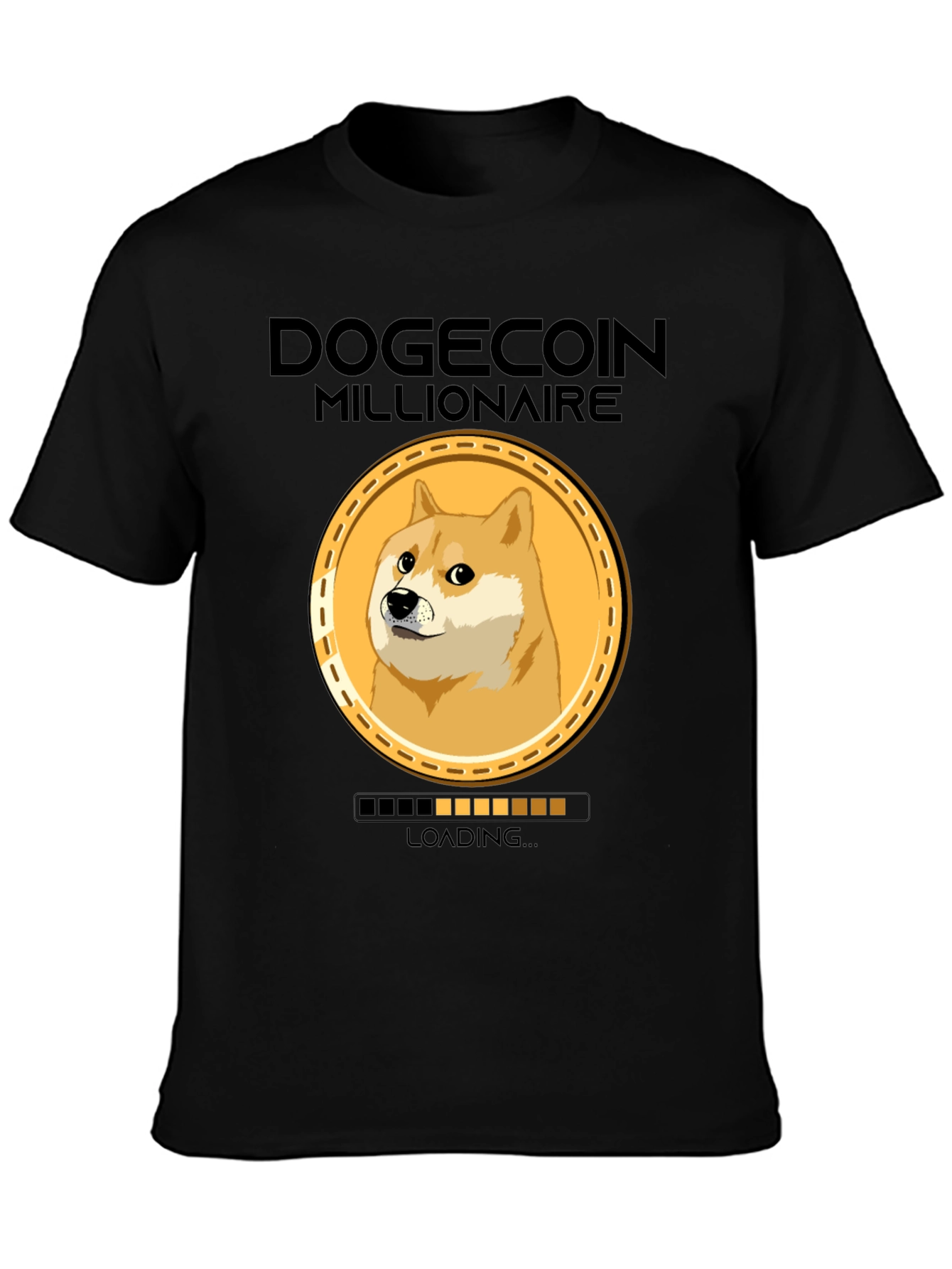 Dogecoin Millionaire Loading Funny Crypto T-Shirt