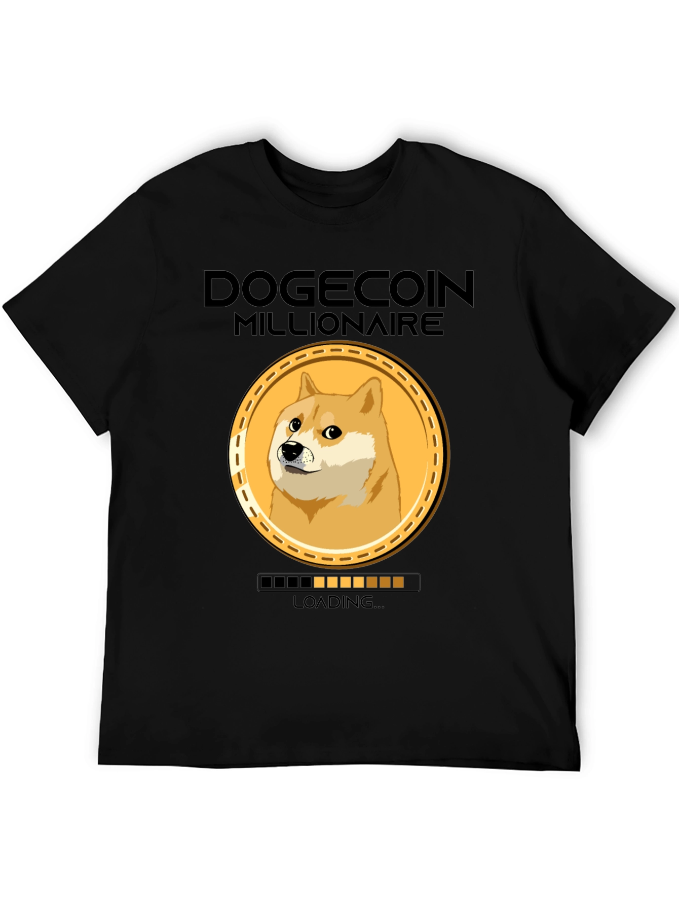 Dogecoin Millionaire Loading Funny Crypto T-Shirt