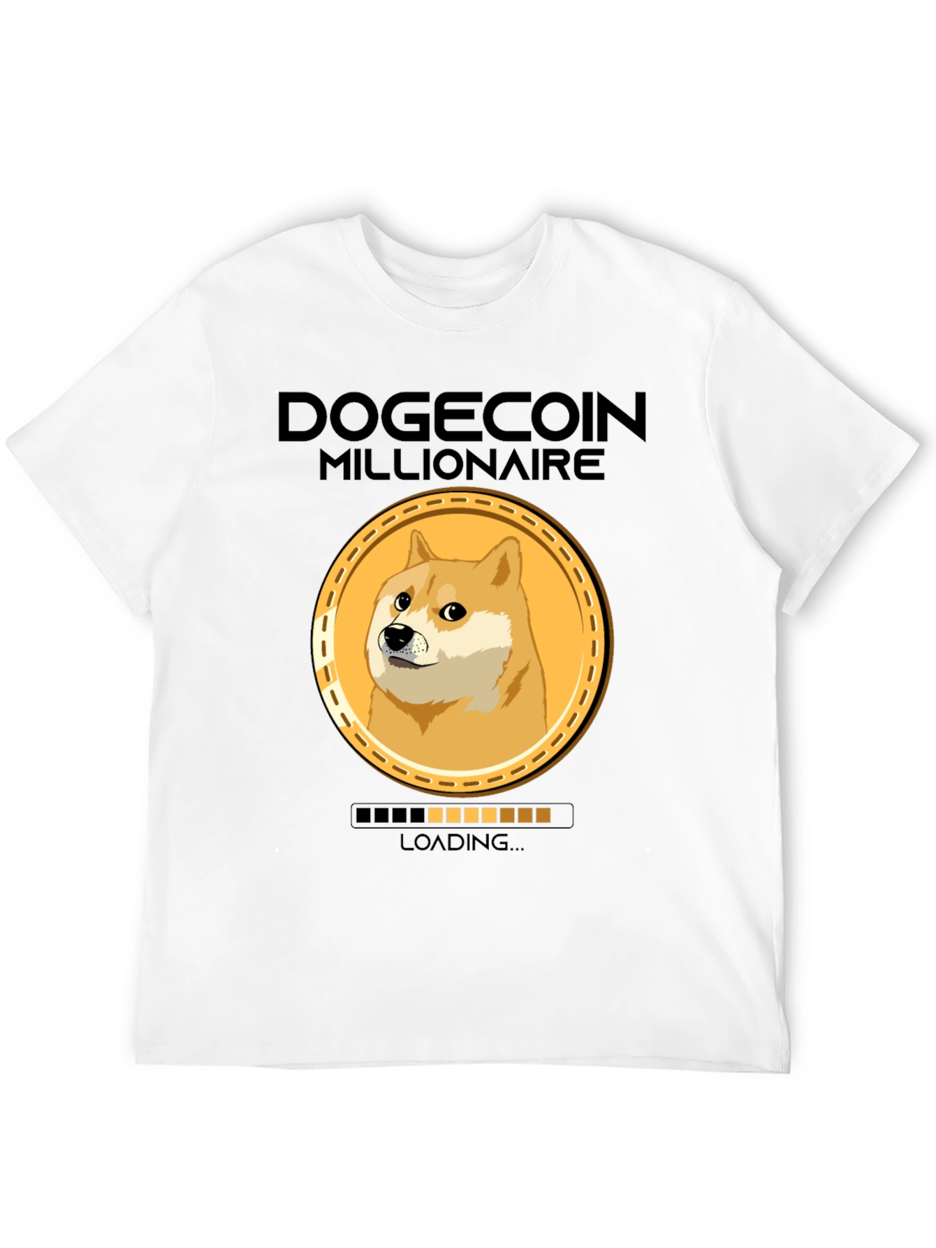 Dogecoin Millionaire Loading Funny Crypto T-Shirt