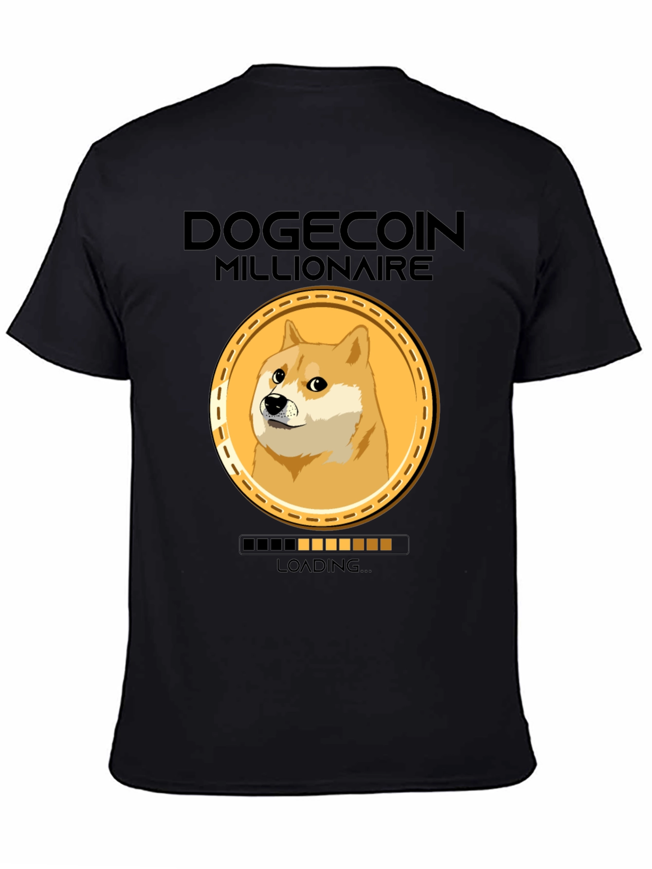 Dogecoin Millionaire Loading Funny Crypto T-Shirt