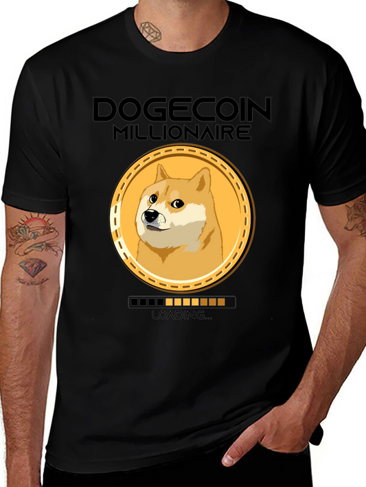 Dogecoin Millionaire Loading Funny Crypto T-Shirt