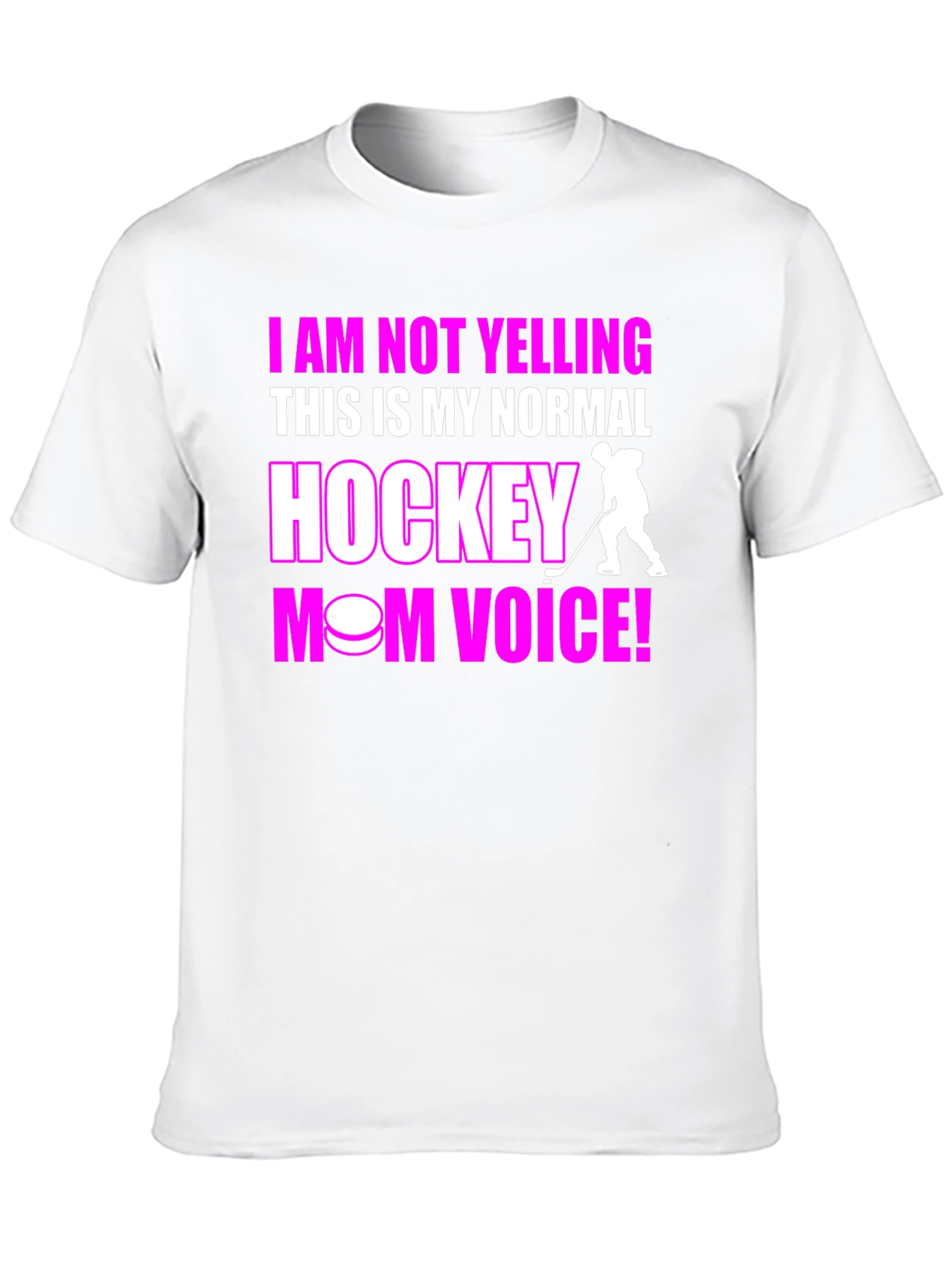 Hockey Mom Voice Graphic T-Shirt