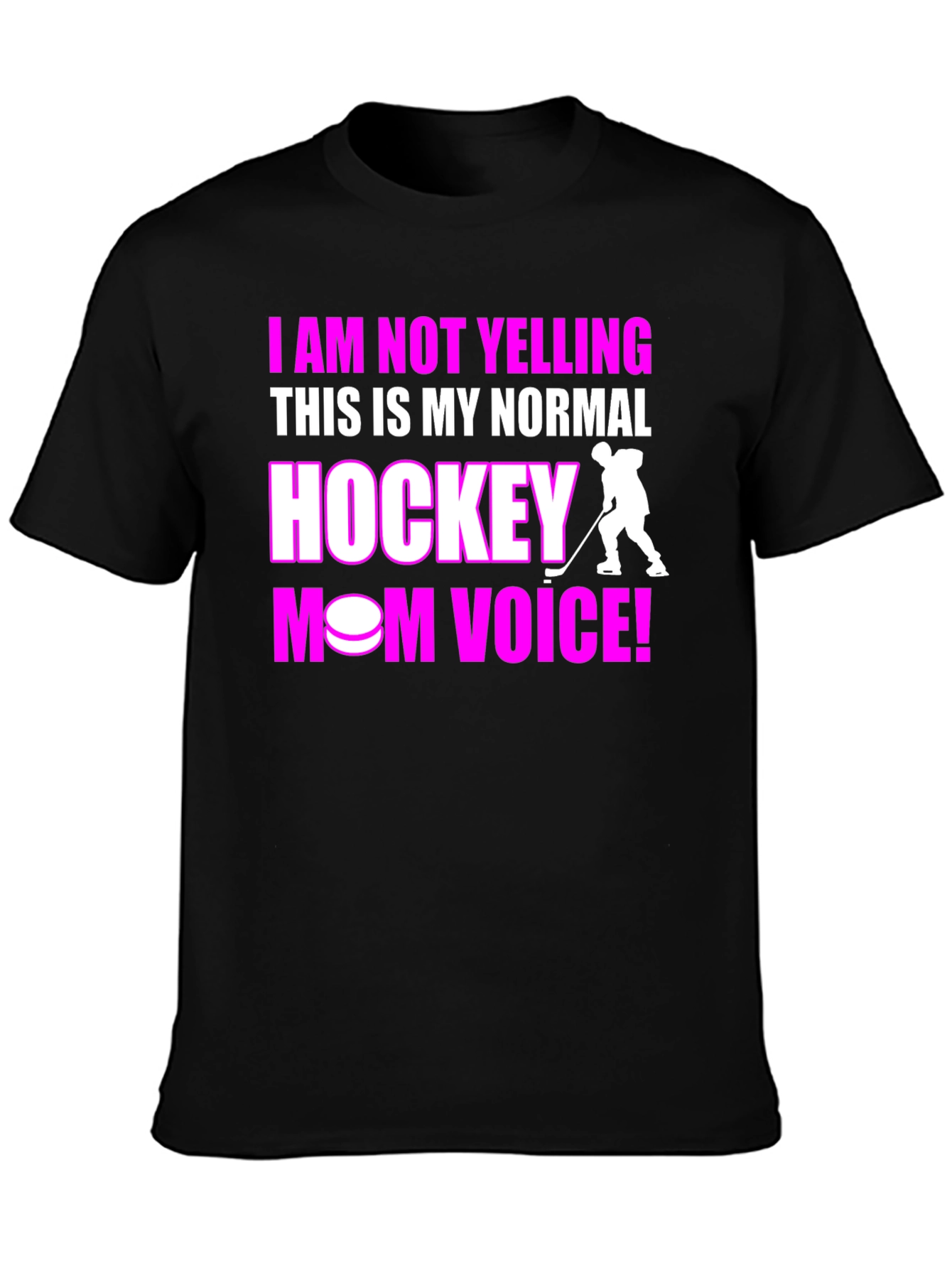 Hockey Mom Voice Graphic T-Shirt