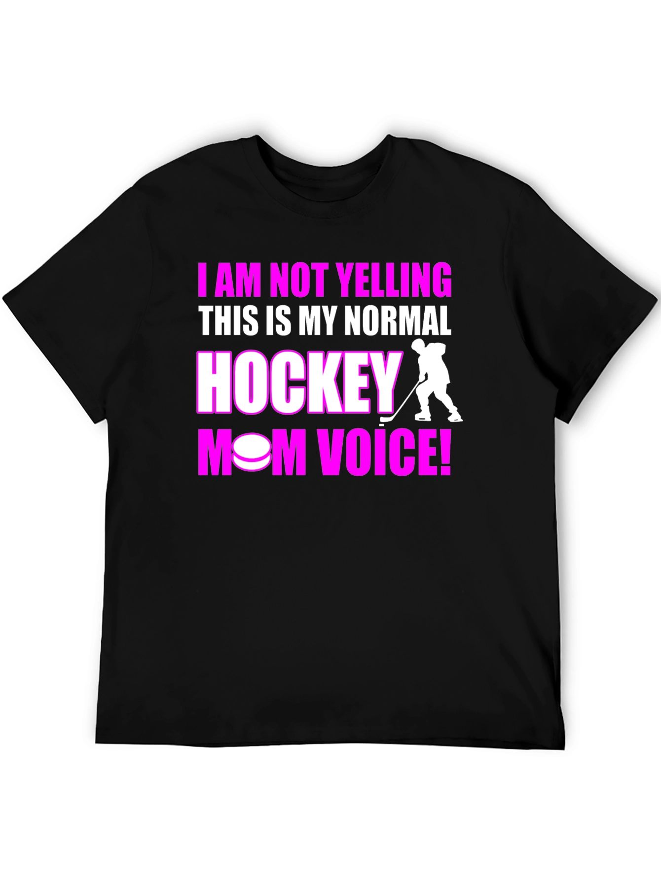 Hockey Mom Voice Graphic T-Shirt