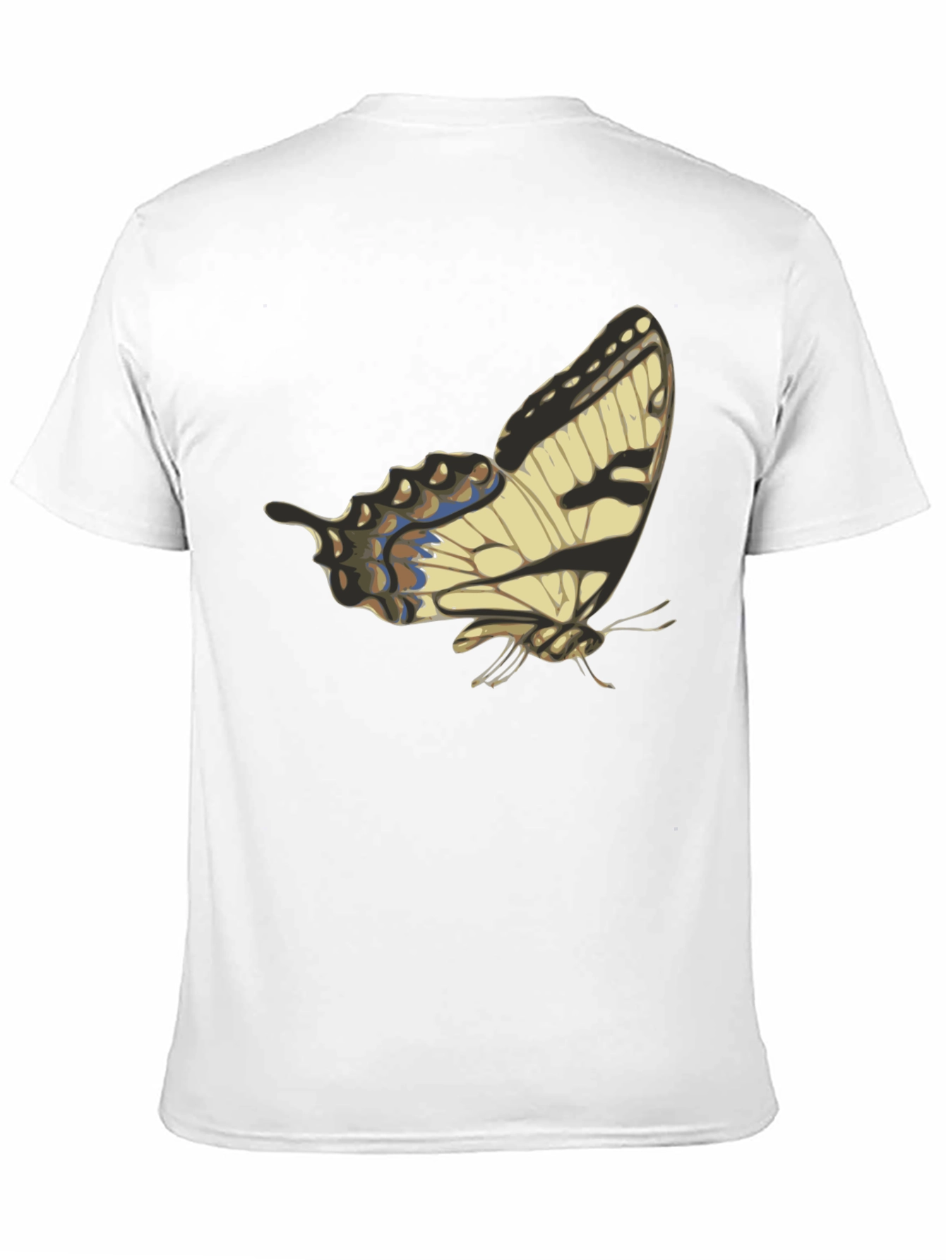 Butterfly Graphic Print Black T-Shirt
