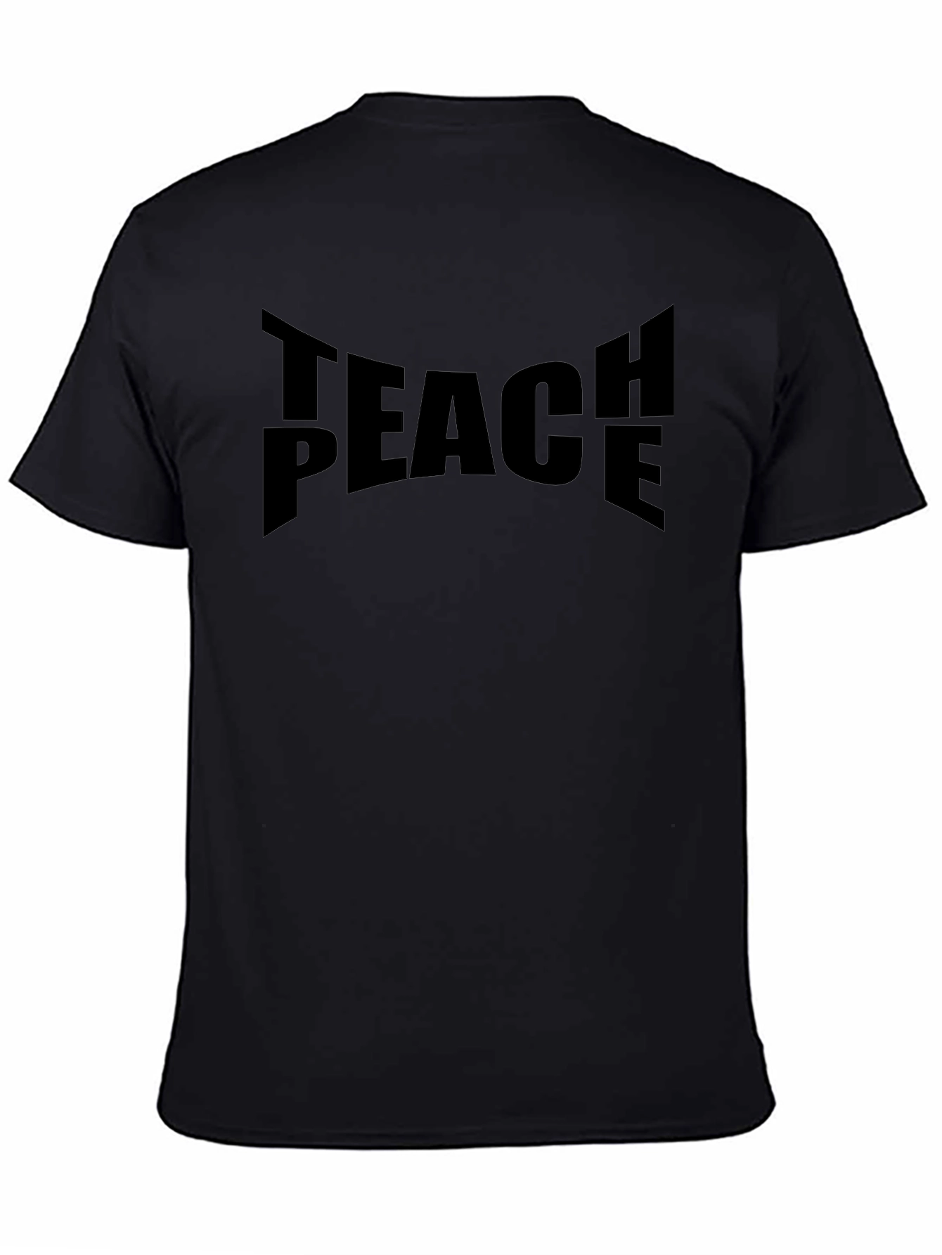 Teach Peace Graphic T-Shirt - Black