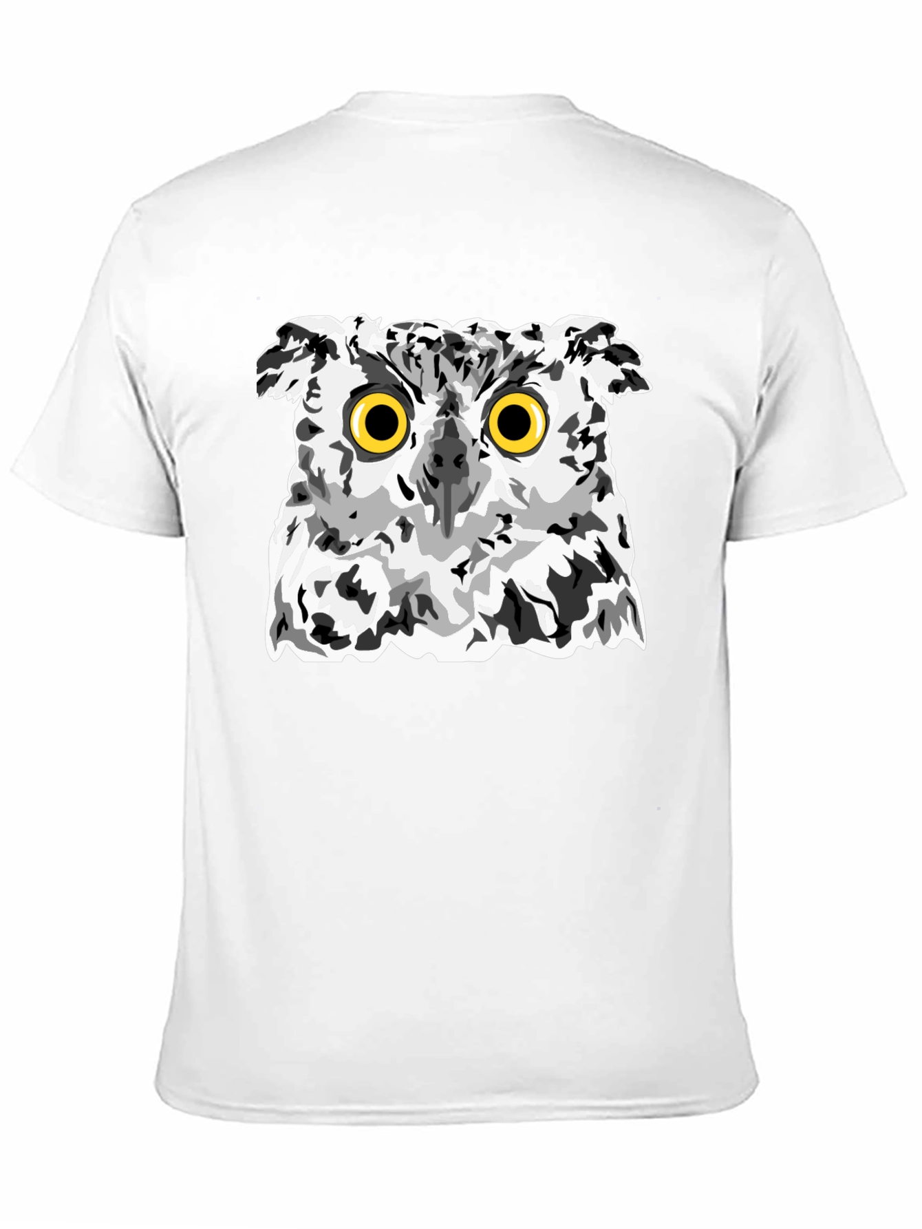 Owl Graphic Print Black T-Shirt