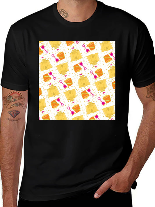 Beach Time Pattern T-Shirt