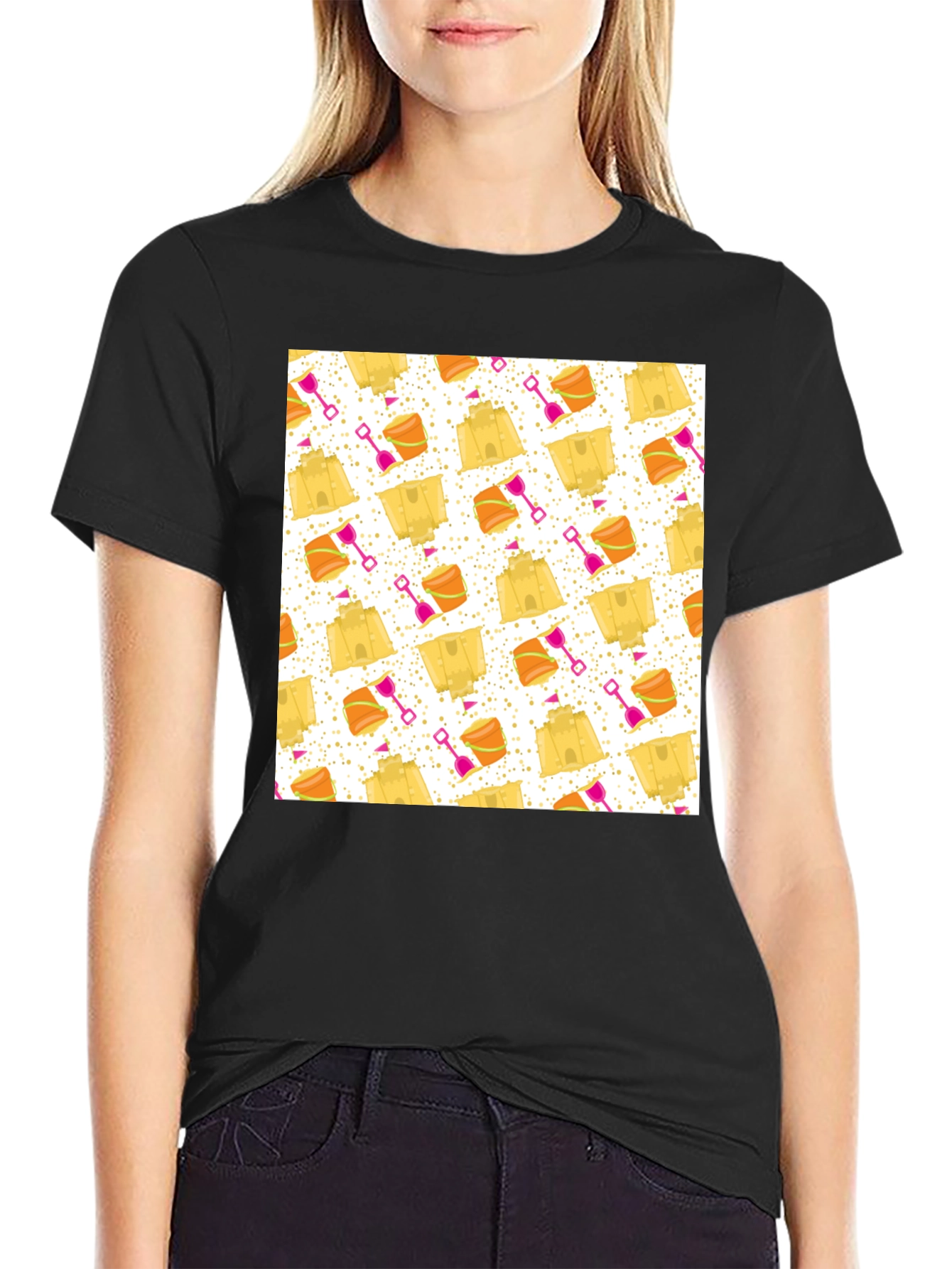 Beach Time Pattern T-Shirt