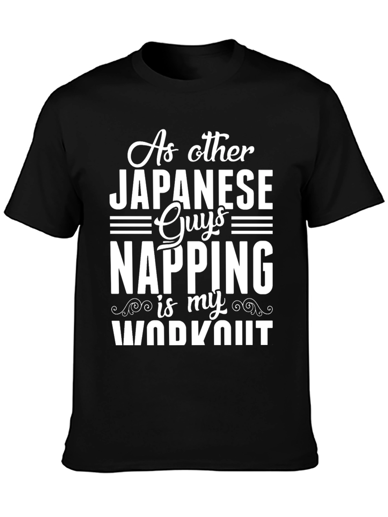 Napping Workout Black T-Shirt
