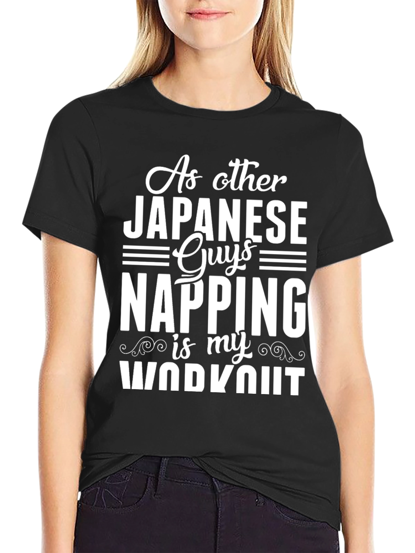 Napping Workout Black T-Shirt
