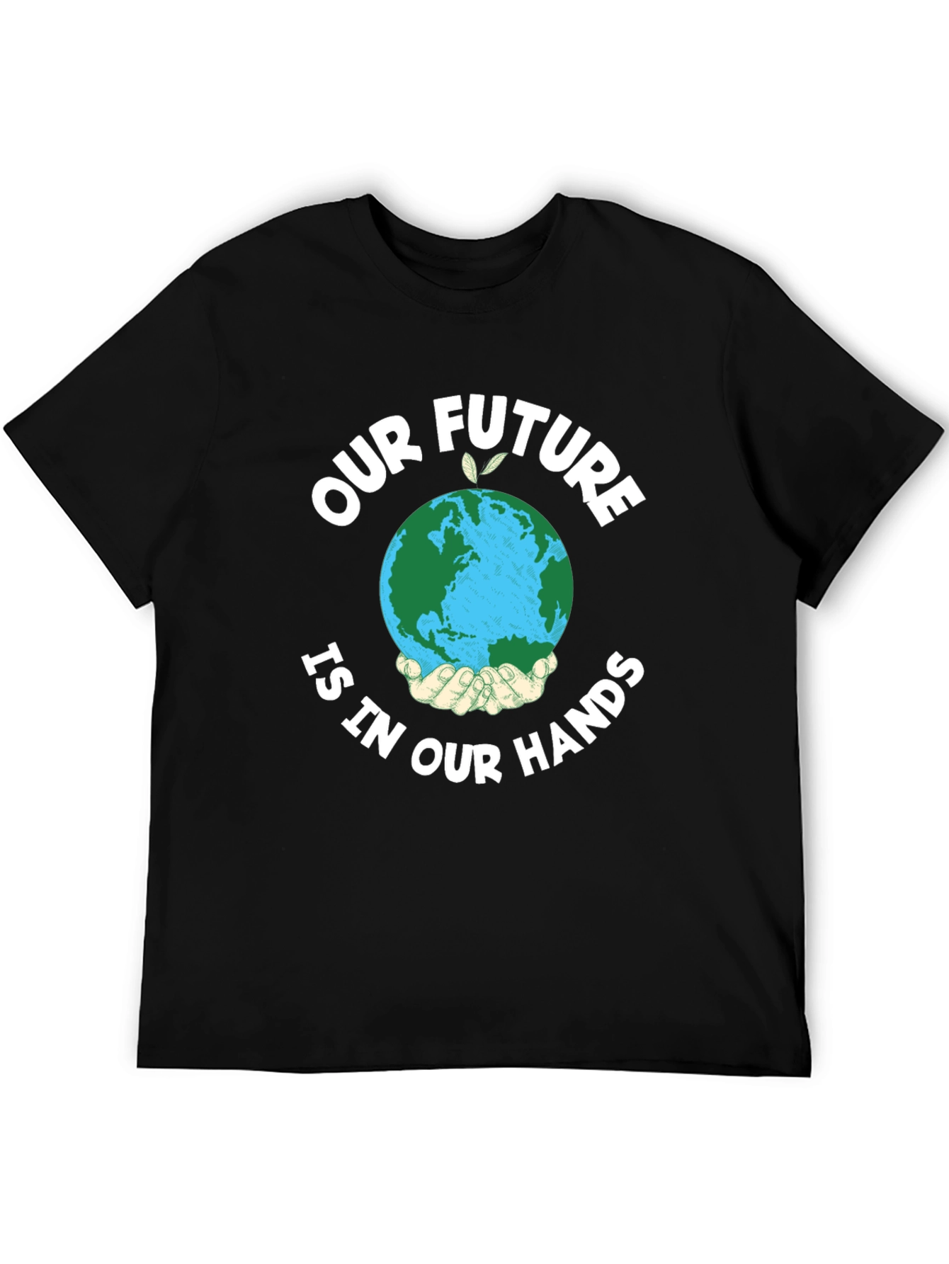 Eco-Friendly Earth in Our Hands Graphic T-Shirt