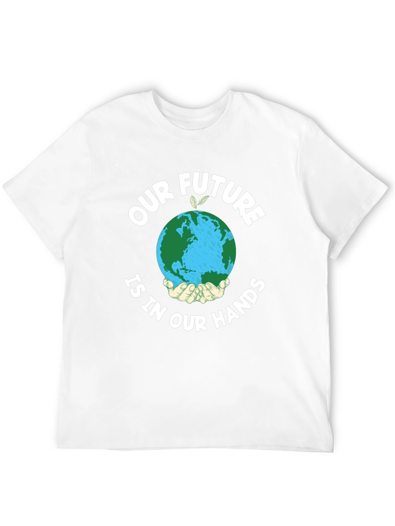 Eco-Friendly Earth in Our Hands Graphic T-Shirt