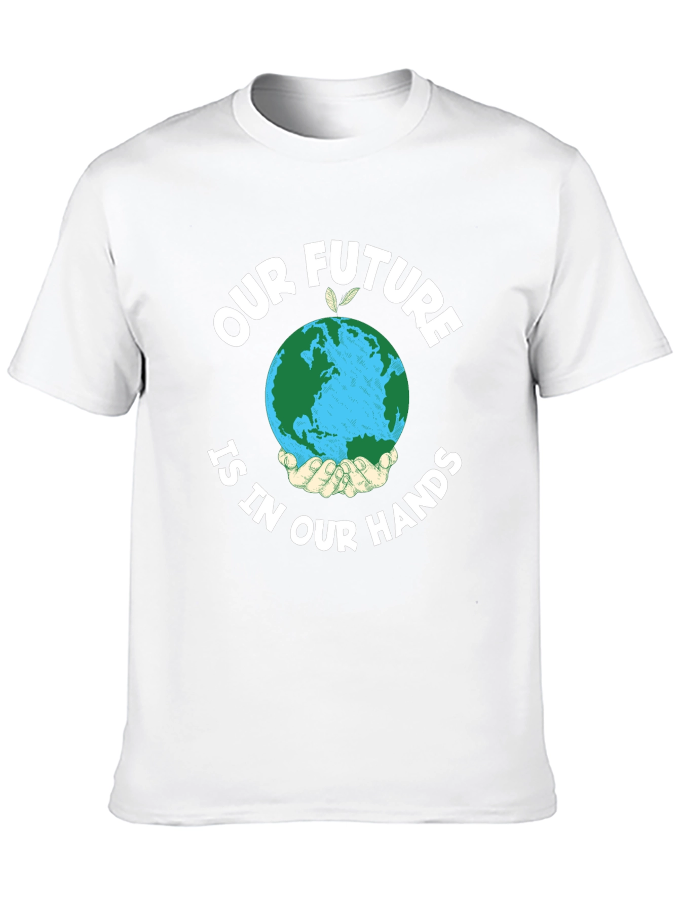 Eco-Friendly Earth in Our Hands Graphic T-Shirt