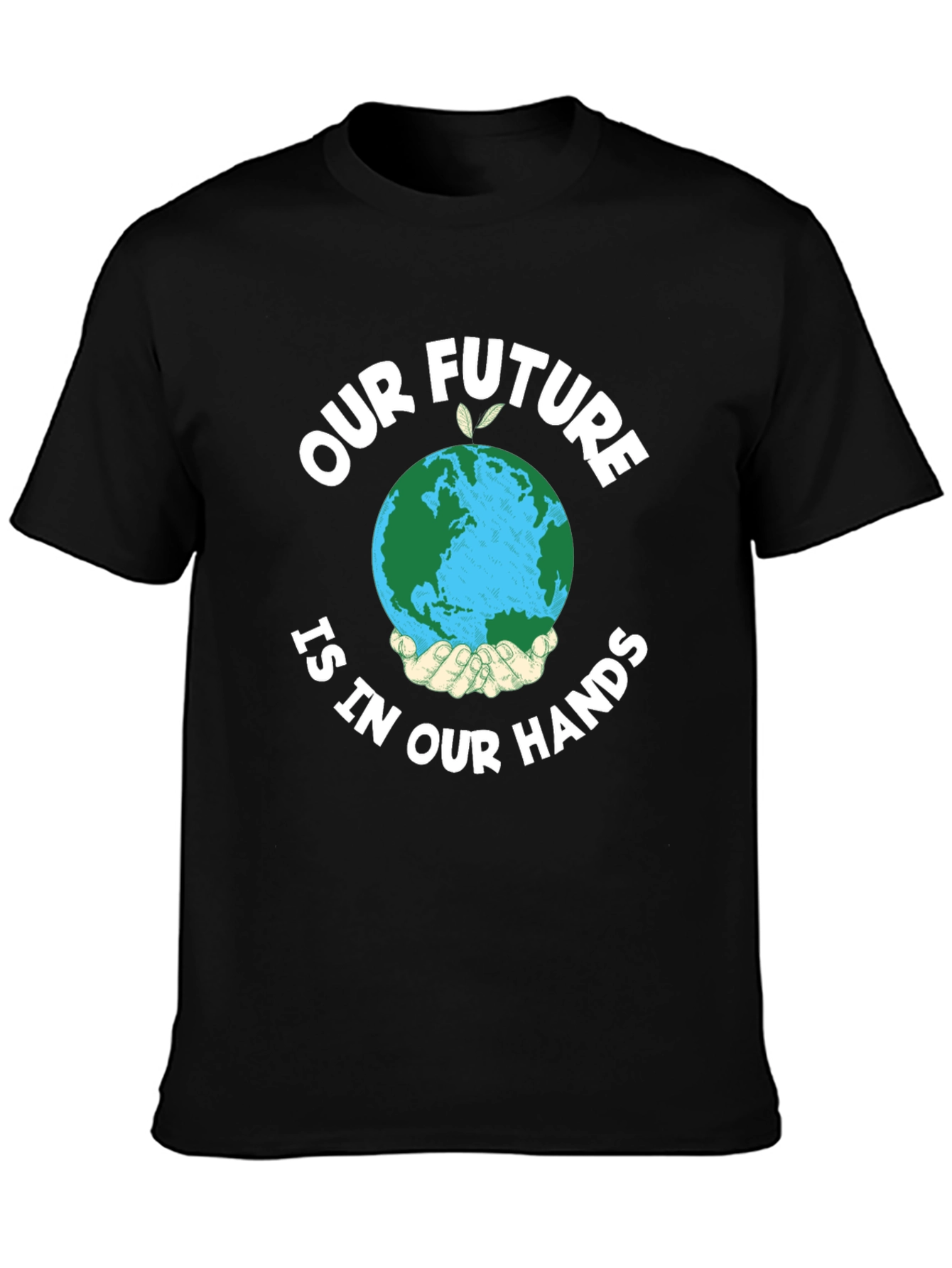 Eco-Friendly Earth in Our Hands Graphic T-Shirt