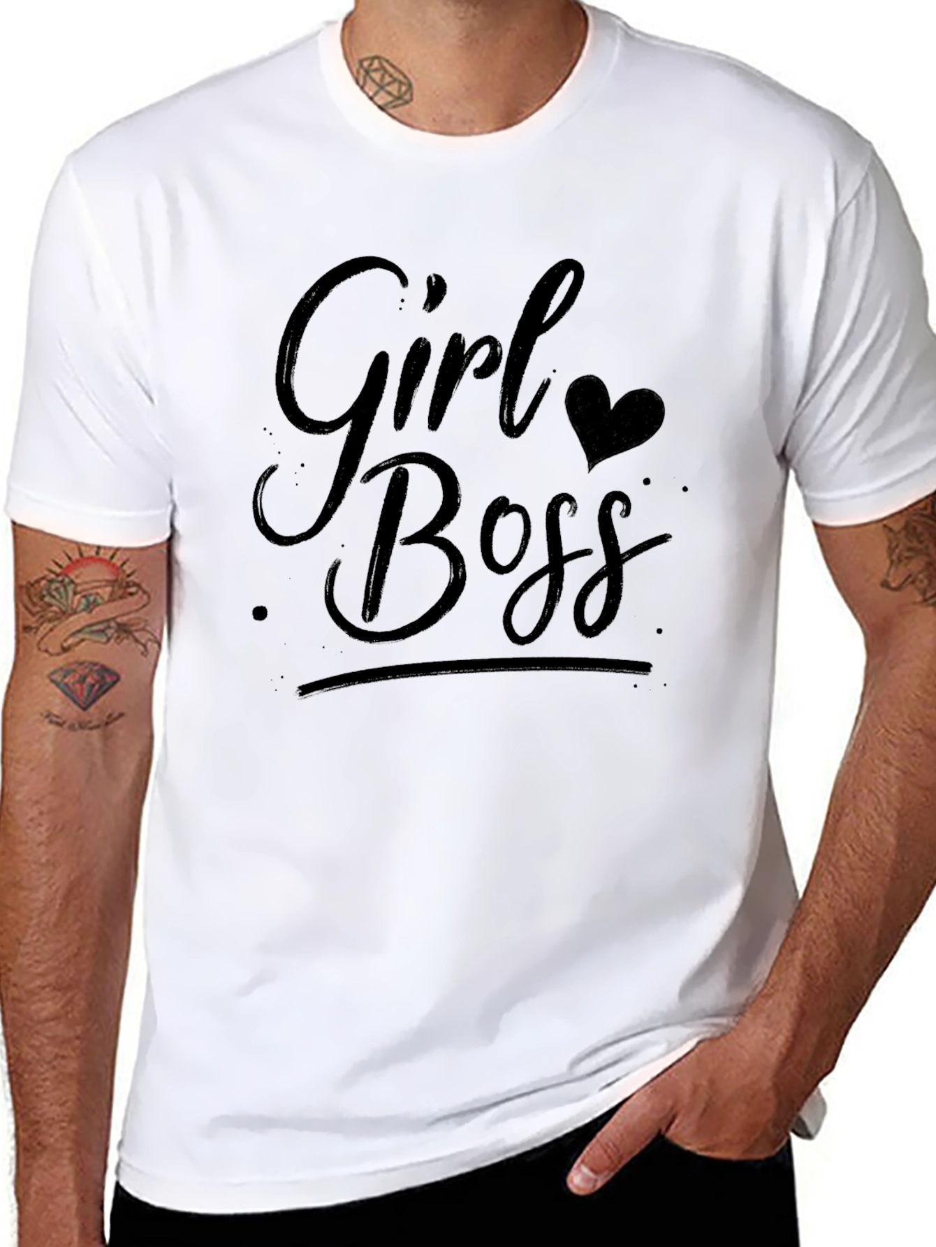 Girl Boss Graphic T-Shirt - Black Casual Tee