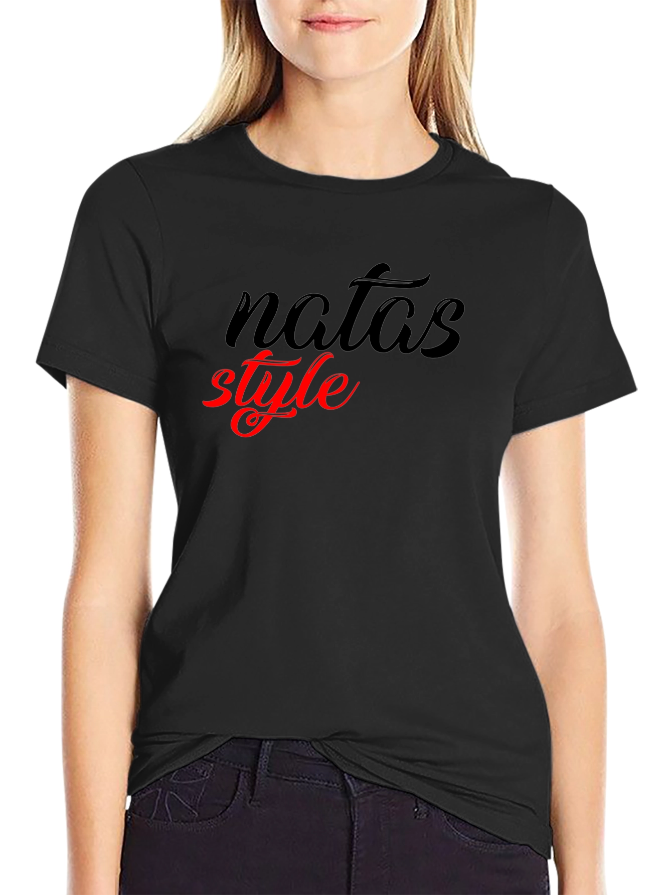 Natas Style Black T-Shirt Casual Fashion