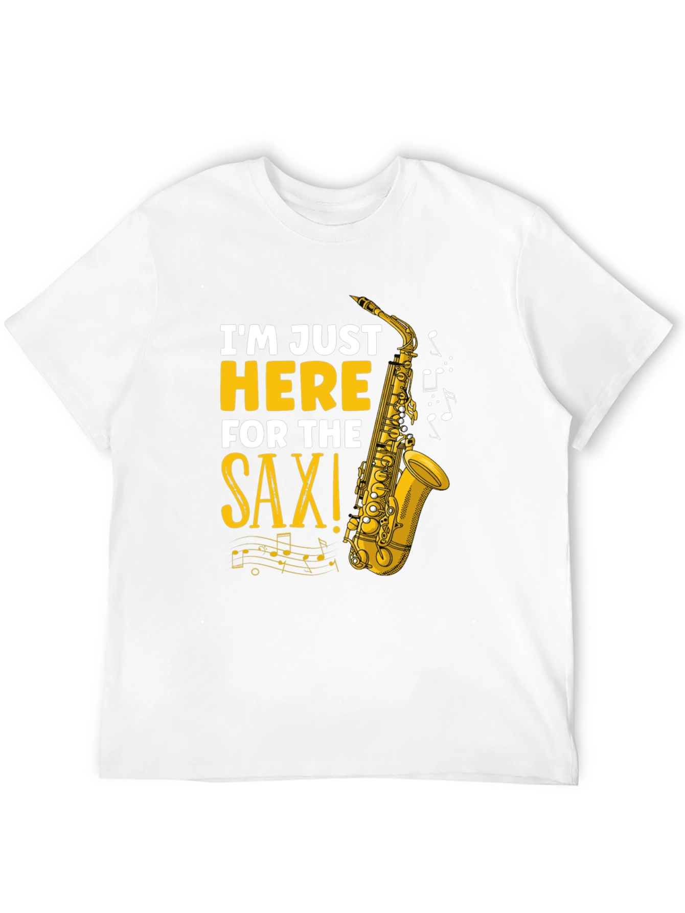 Saxophone Graphic T-Shirt - Music Lover Tee