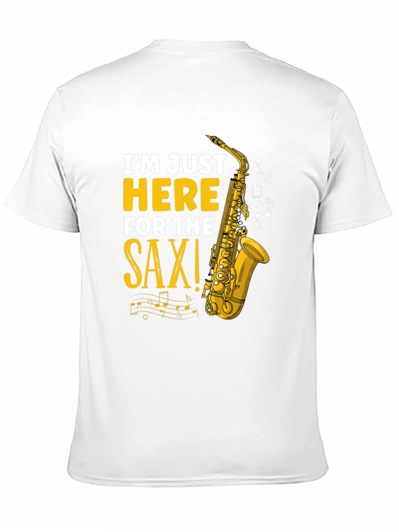 Saxophone Graphic T-Shirt - Music Lover Tee