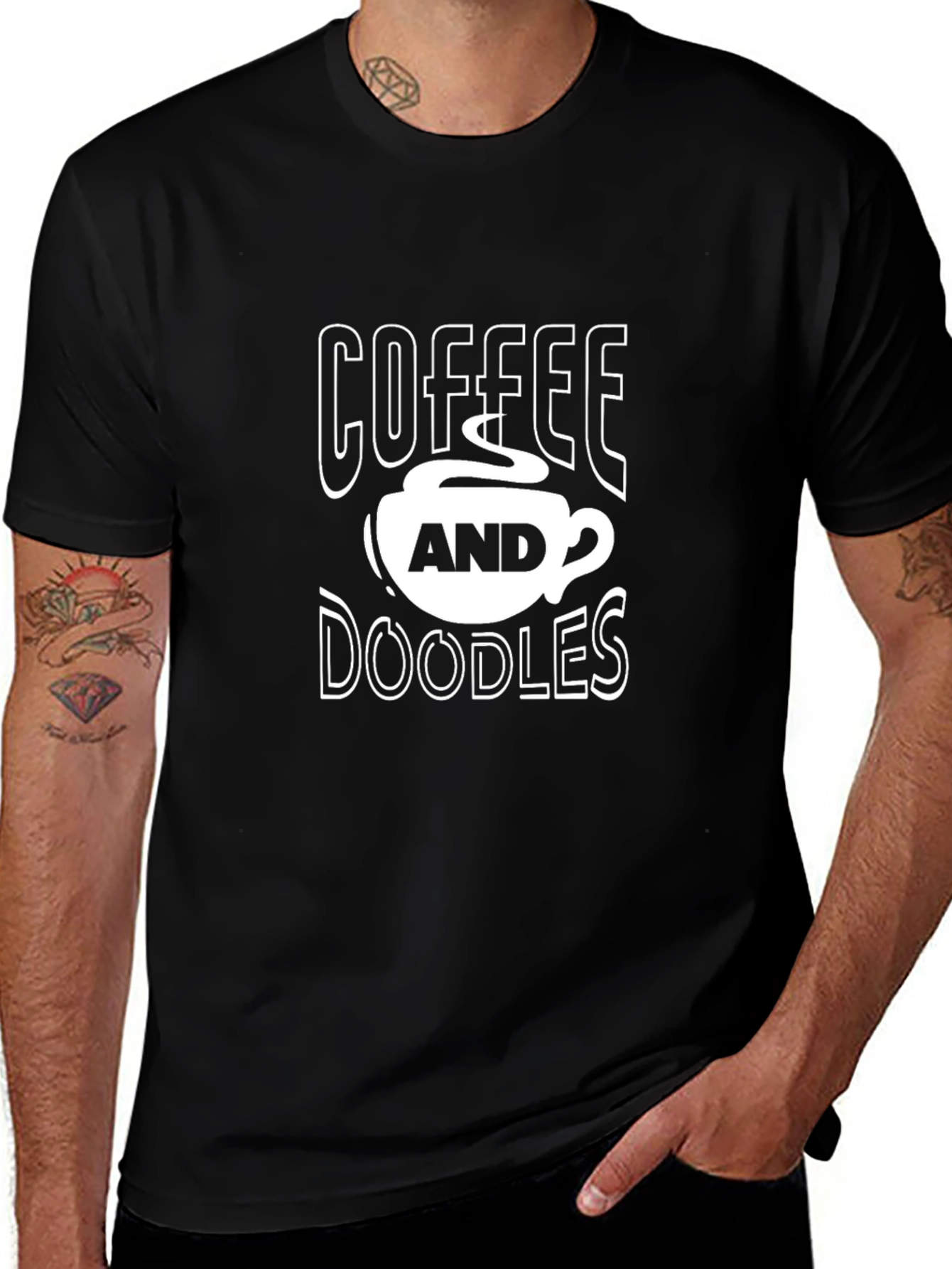 Coffee and Doodles Graphic T-Shirt