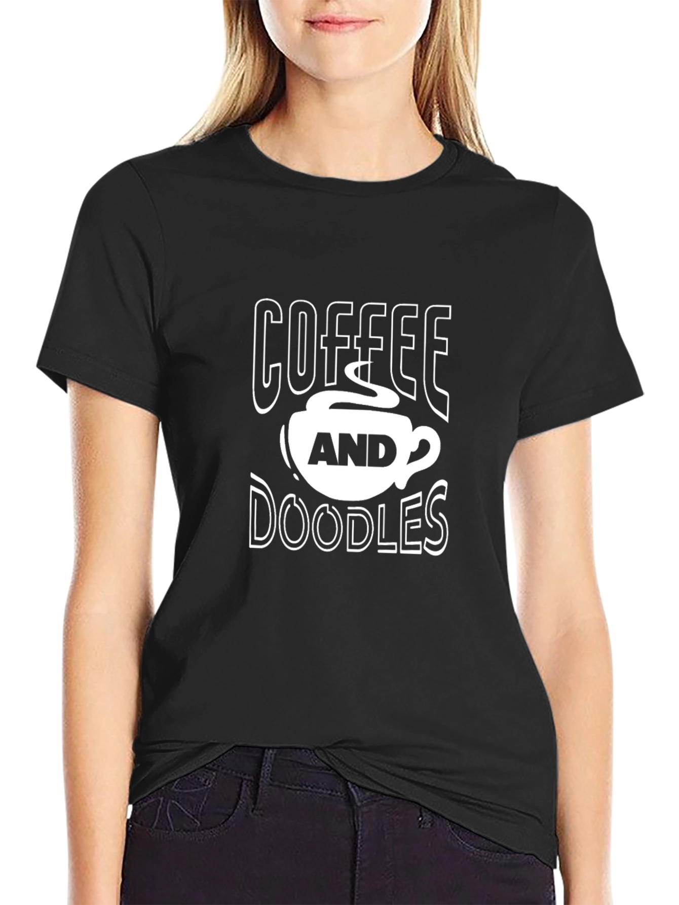 Coffee and Doodles Graphic T-Shirt