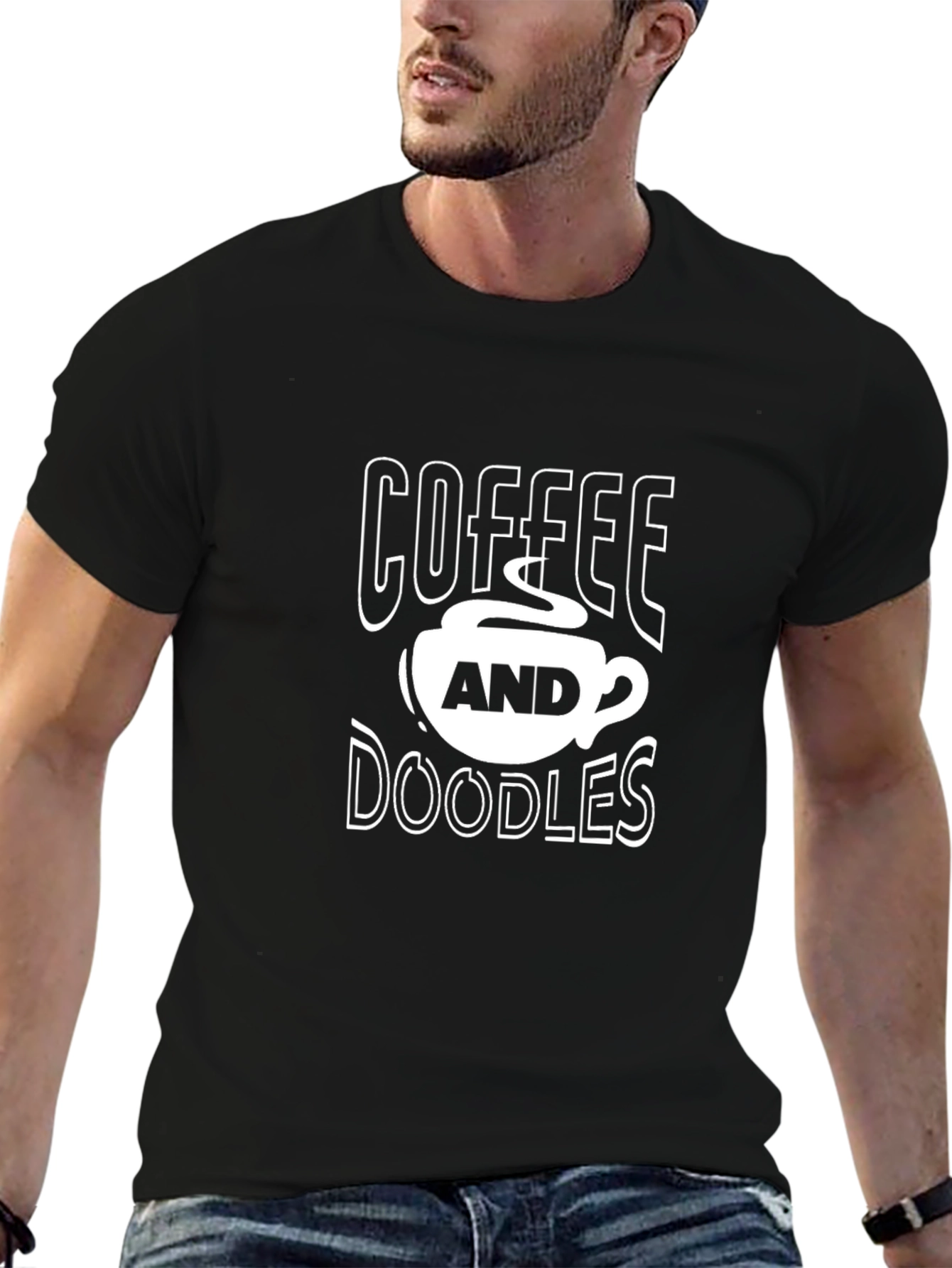 Coffee and Doodles Graphic T-Shirt