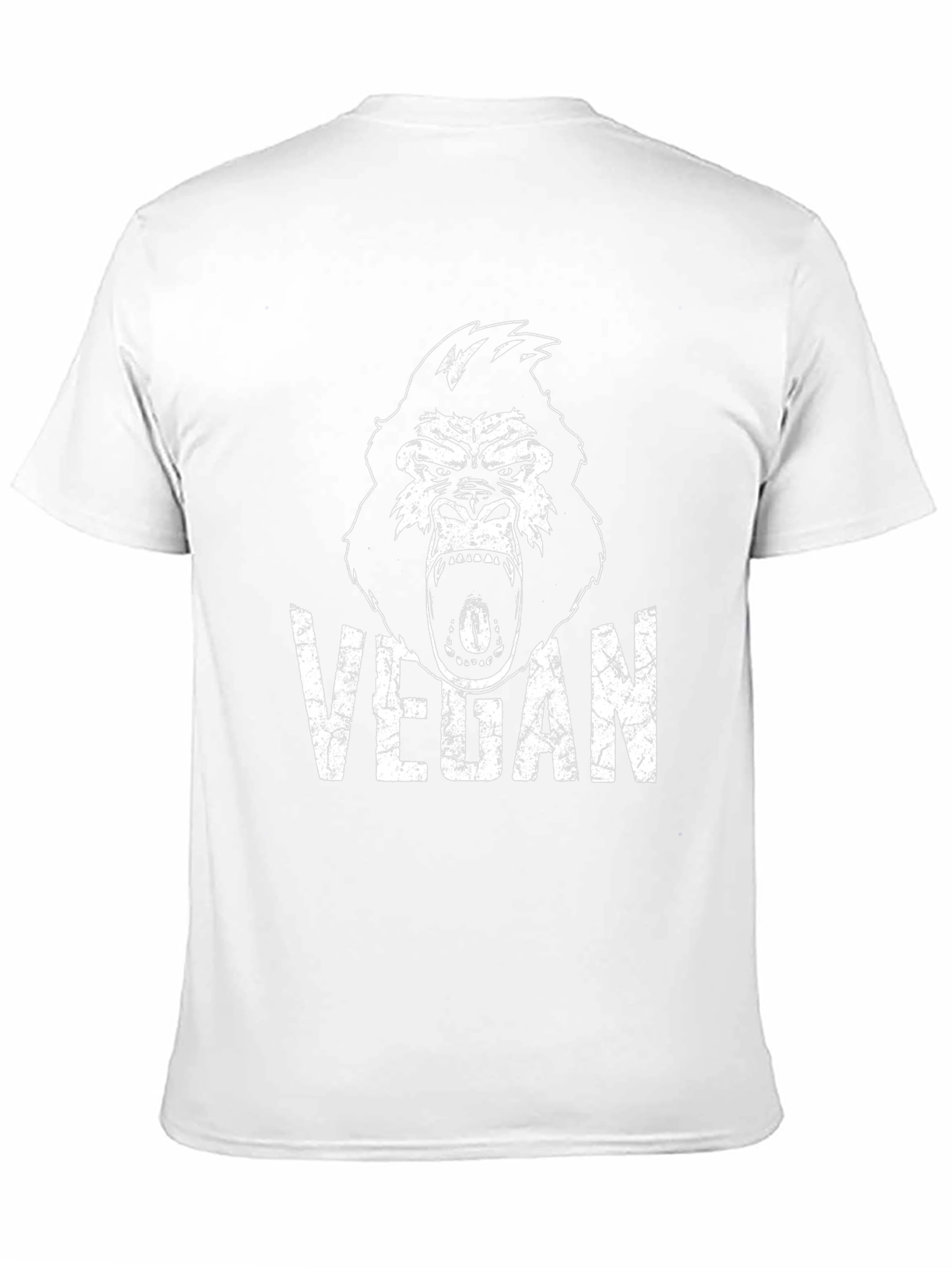 Vegan Gorilla T-Shirt - Black Graphic Tee
