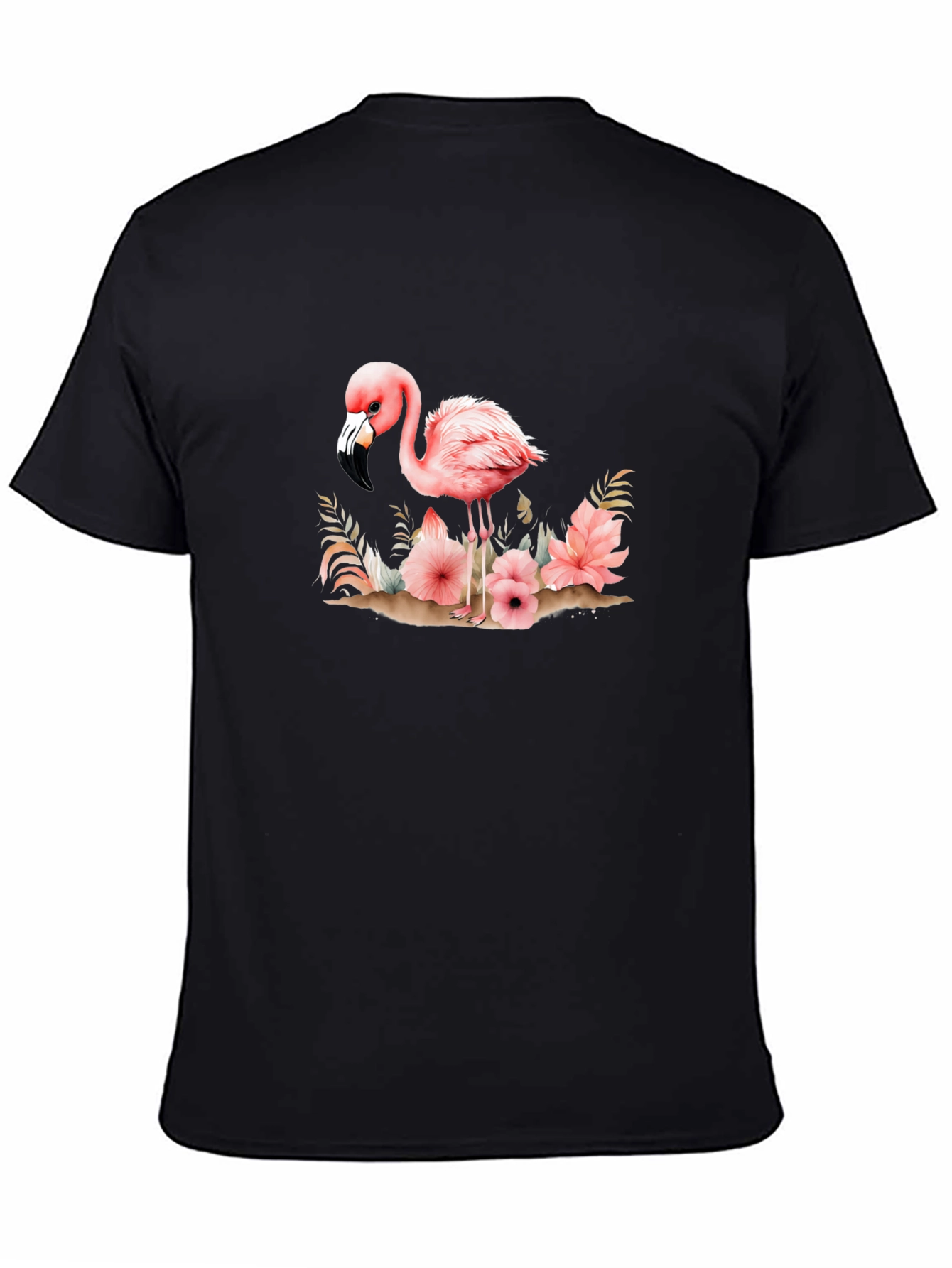Flamingo Floral Graphic Tee - Unique & Stylish